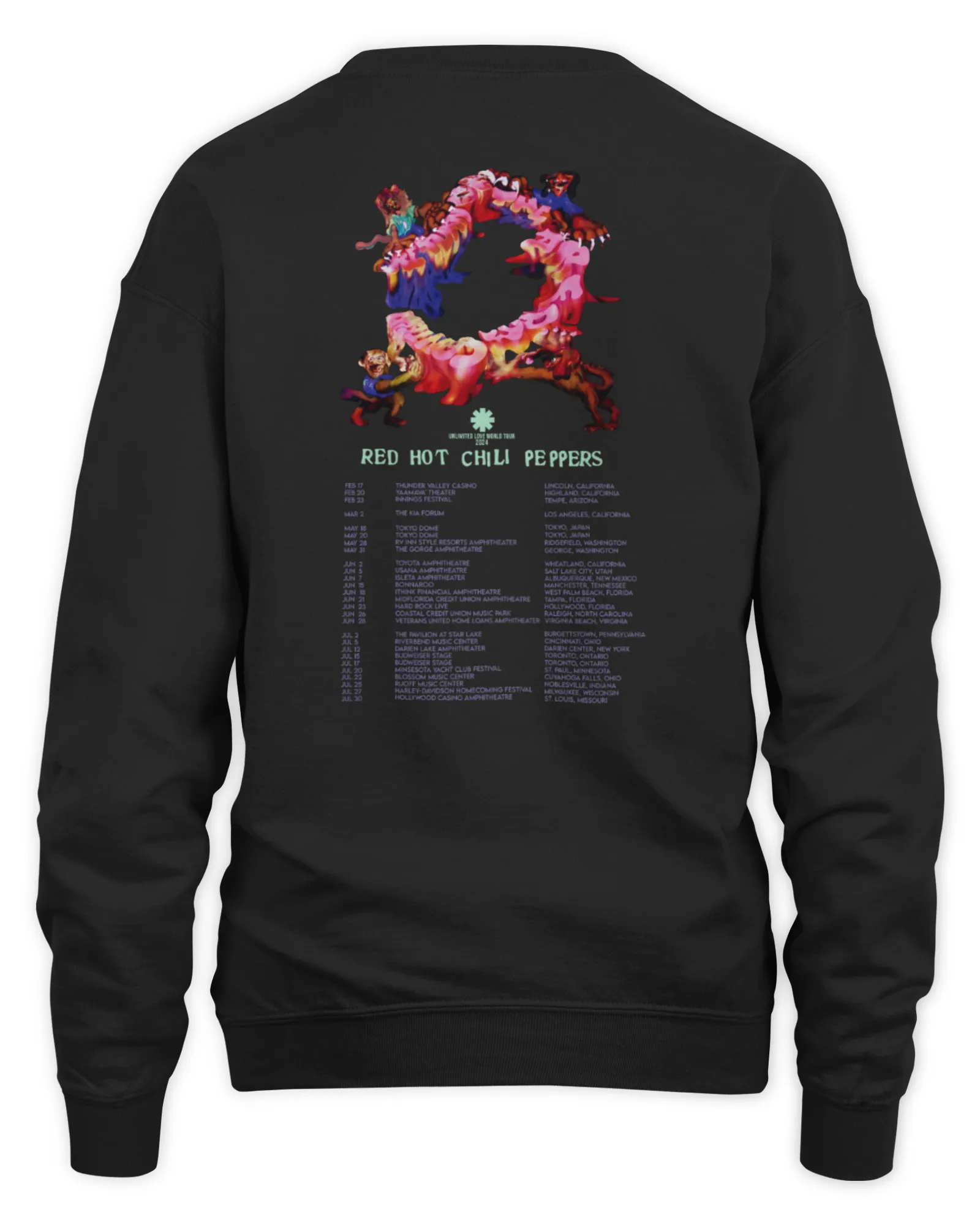 Sweatshirt Red Hot Chili Peppers Merch Classic Logo Dream Canteen, Premium Sweaer