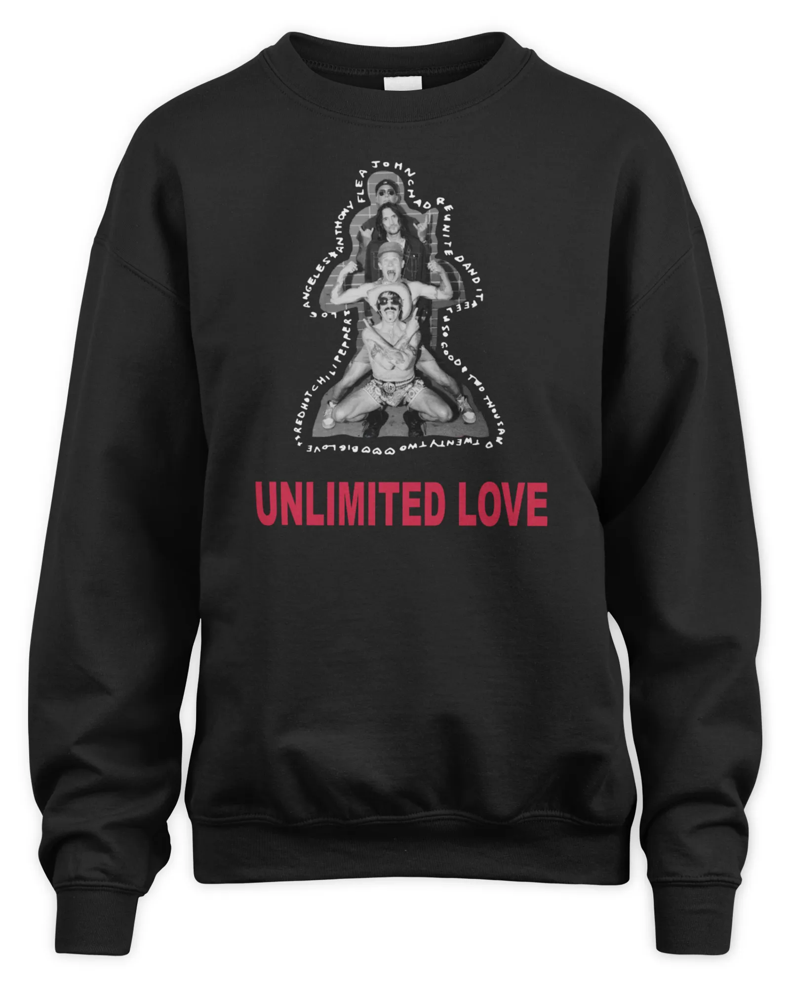 Sweatshirt Red Hot Chili Peppers Merch Unlimited Love, Premium Sweaer