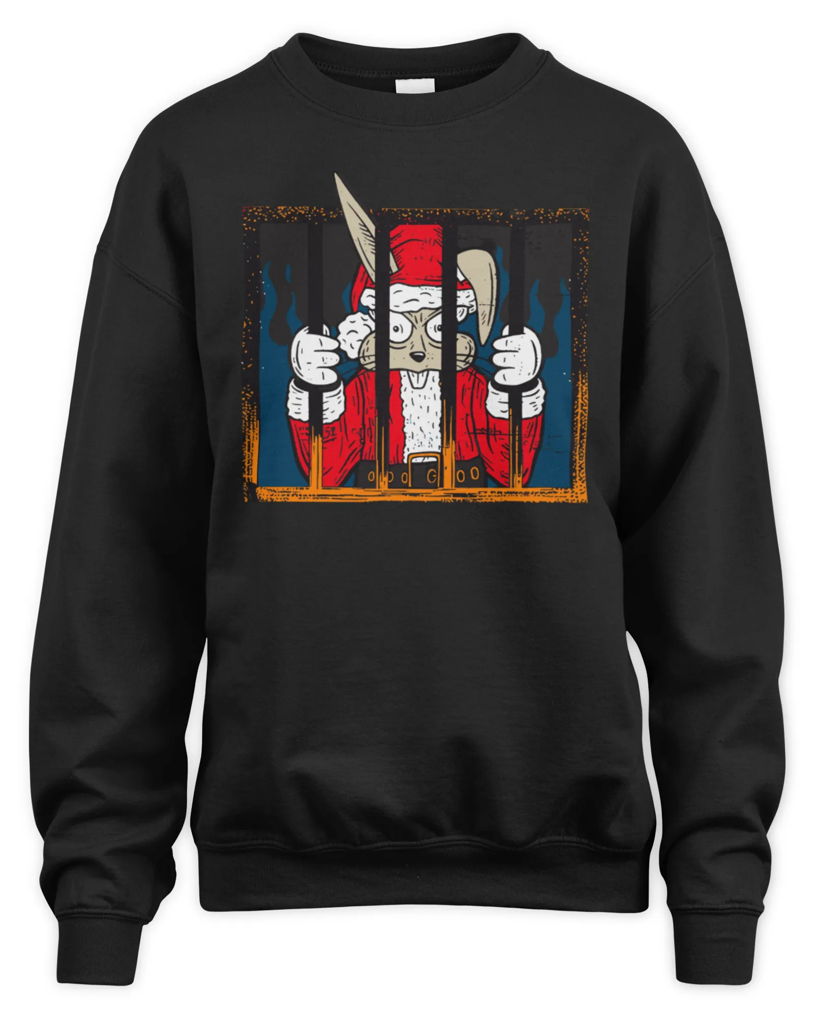 Sweatshirt Blink-182 Merch Store Santa Jail Holiday, Premium Sweaer