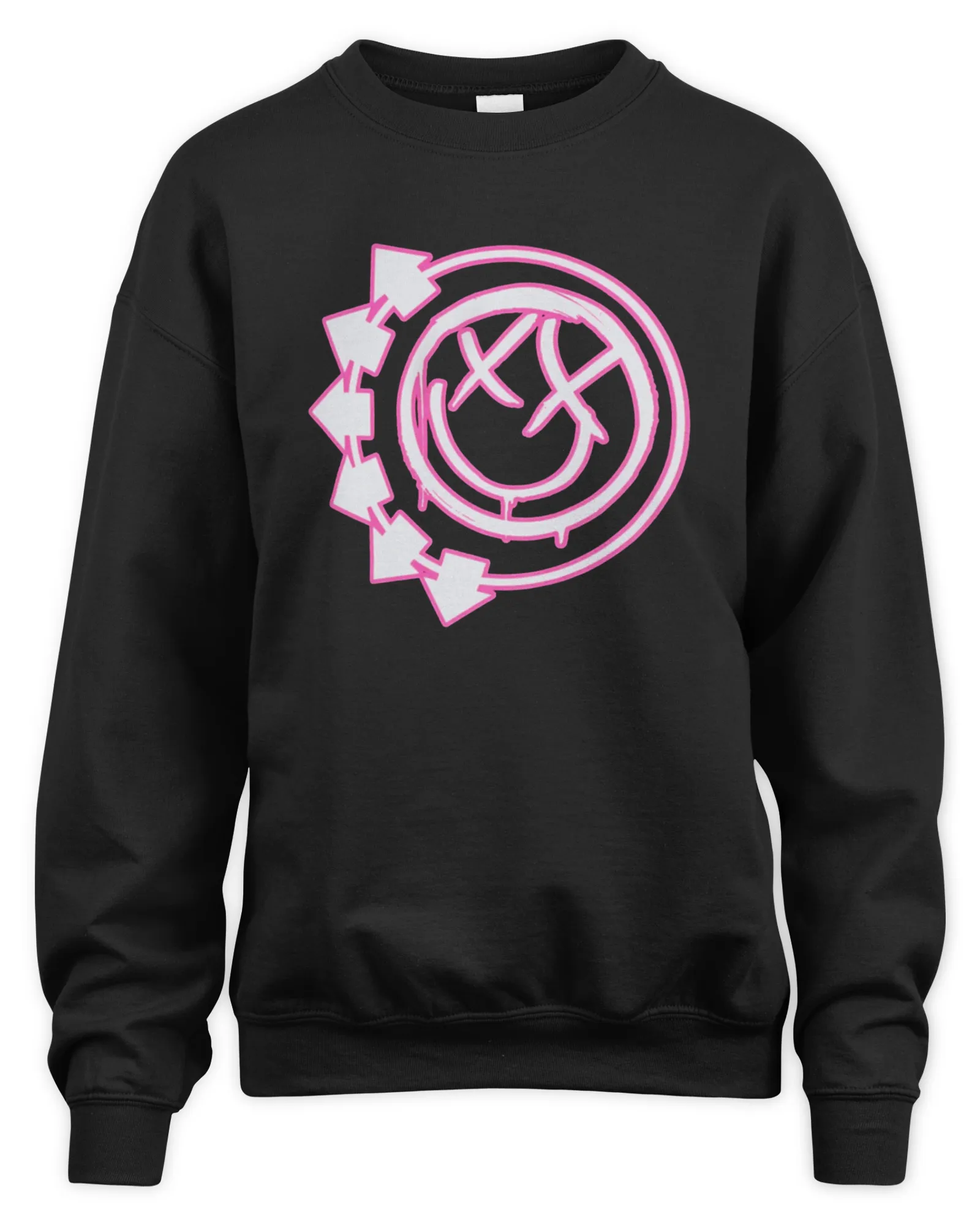 Sweatshirt Blink-182 Merch Six Arrow Smiley, Premium Sweaer