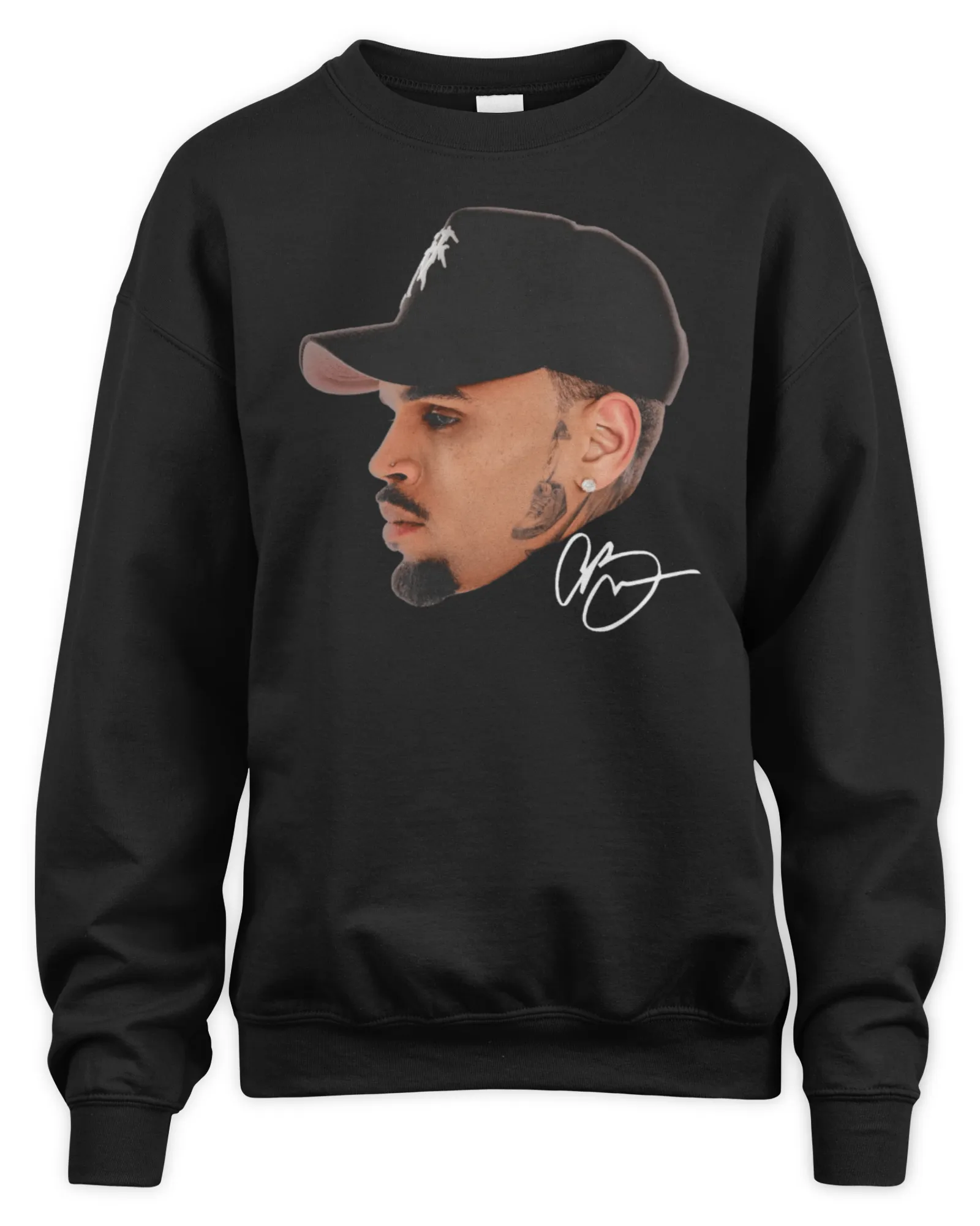 Sweatshirt Chris Brown Merch Store Big Head, Premium Sweaer