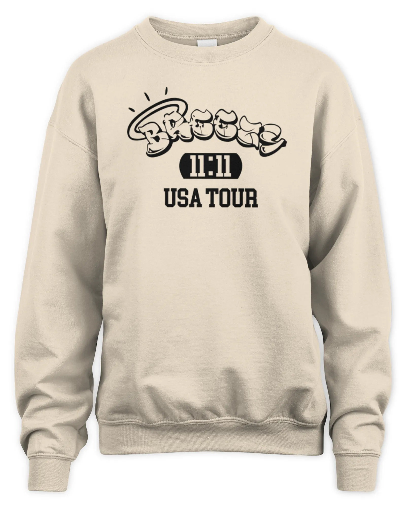 Sweatshirt Chris Brown Tour Merch 11 11 Tour Breezy 24, Premium Sweaer