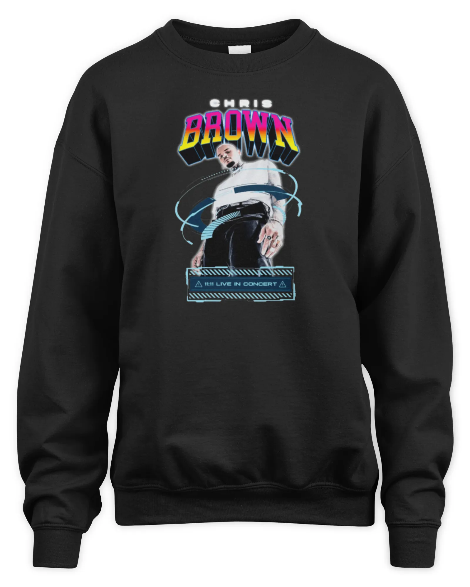 Sweatshirt Chris Brown Store Merch Cyber City, Premium Sweaer