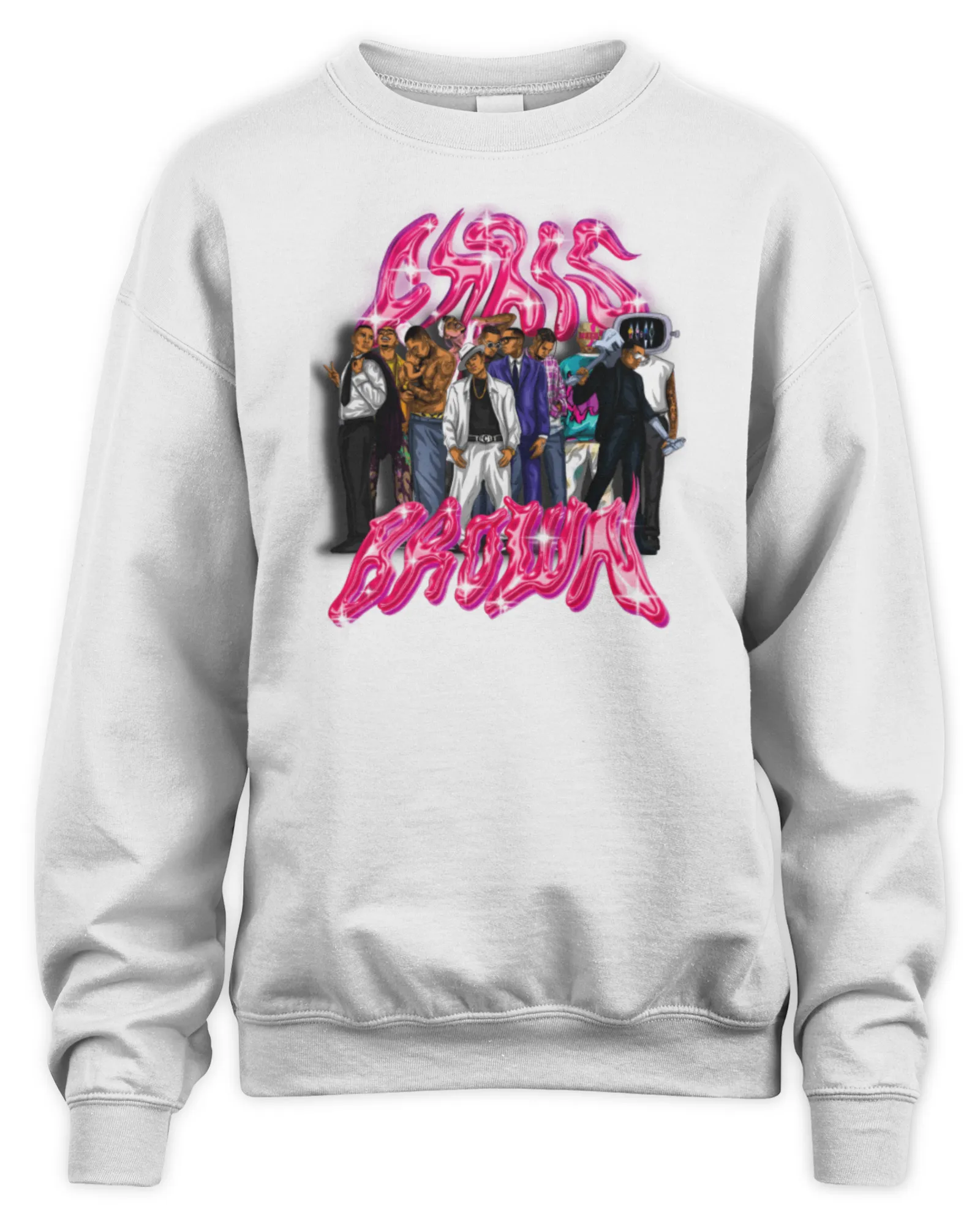 Sweatshirt Chris Brown Merch Store 20 Years Of Cb, Premium Sweaer