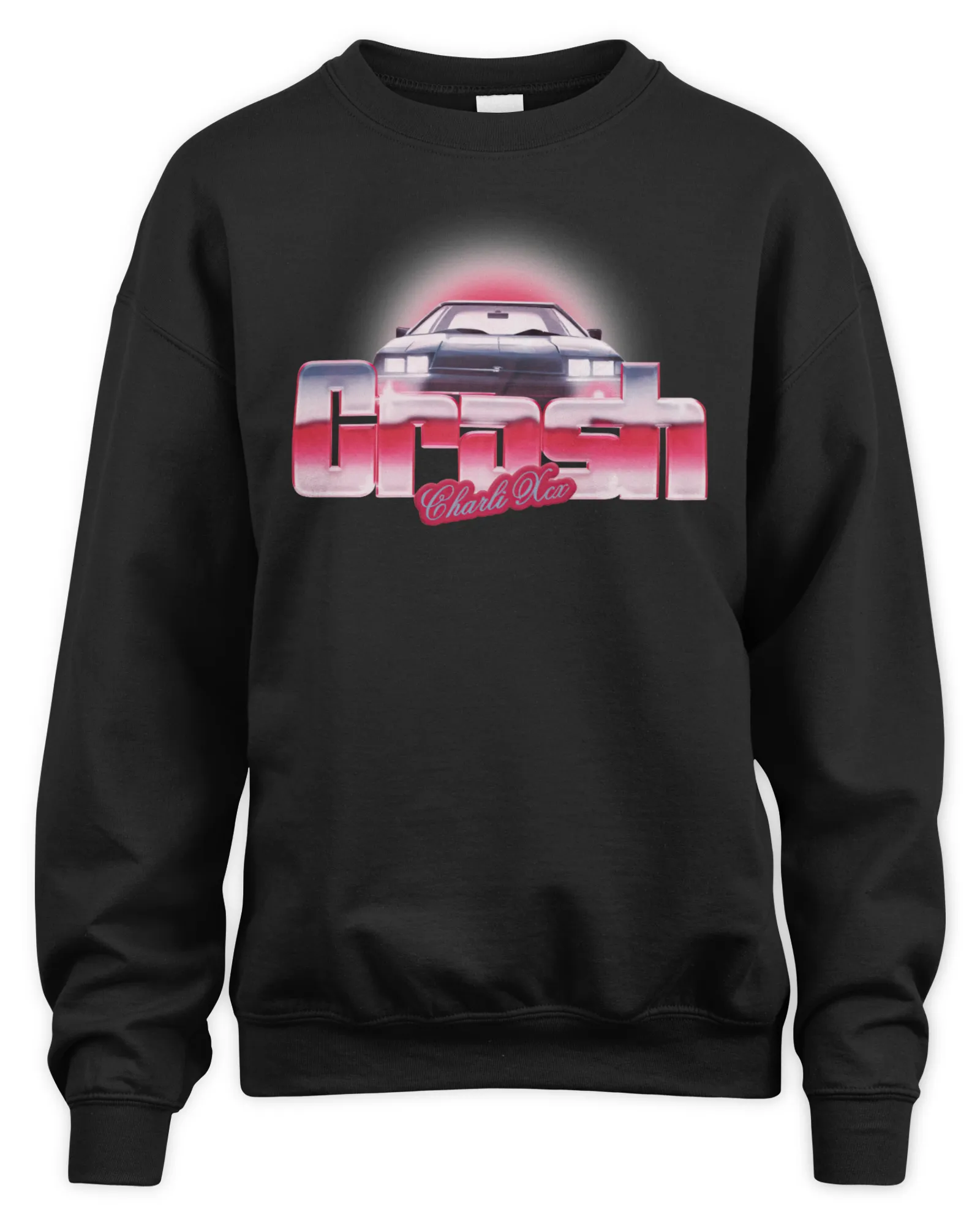 Sweatshirt Charli Xcx Merch Crash Pink, Premium Sweaer