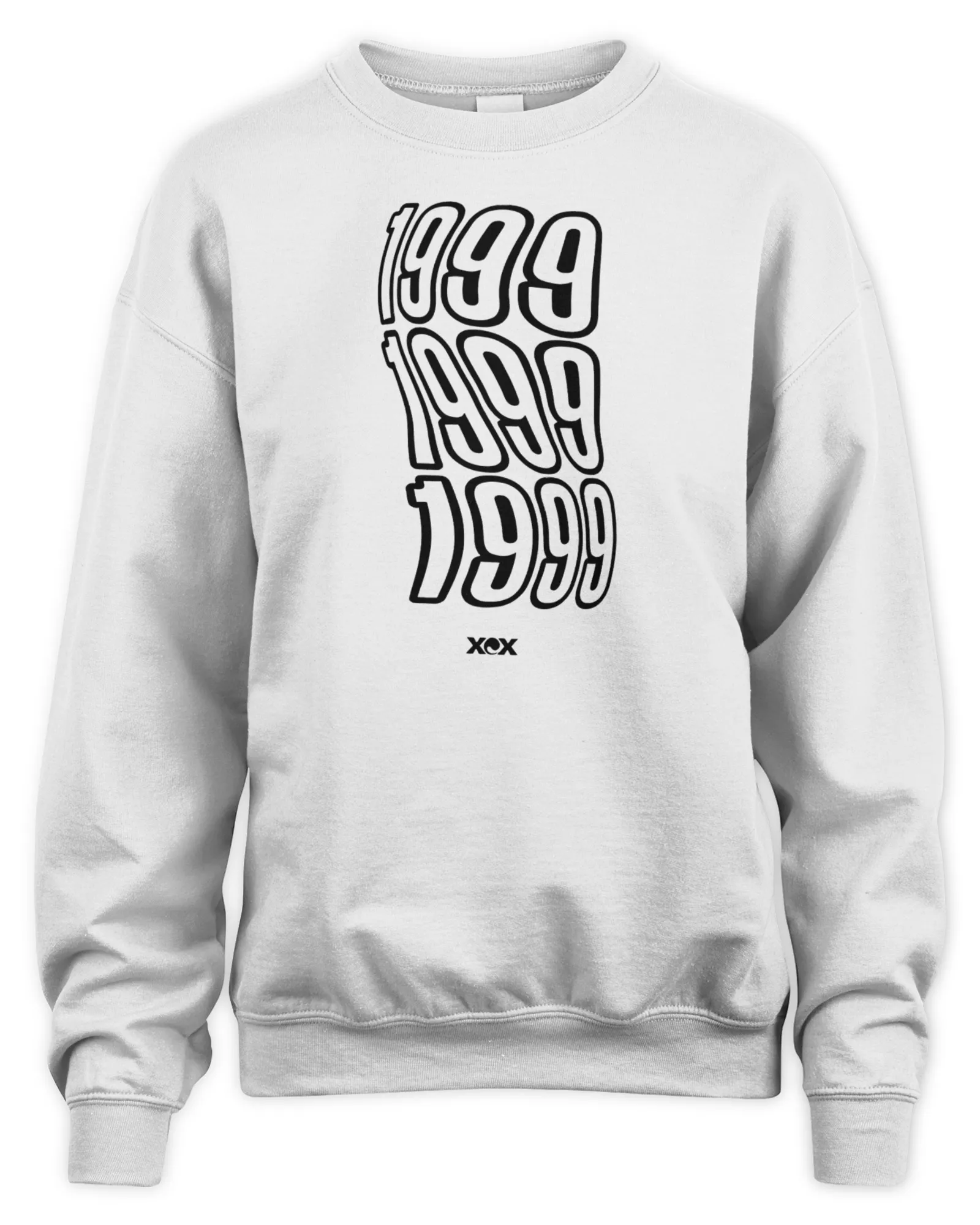 Sweatshirt Charli Xcx Merch 1999 Logo, Premium Sweaer