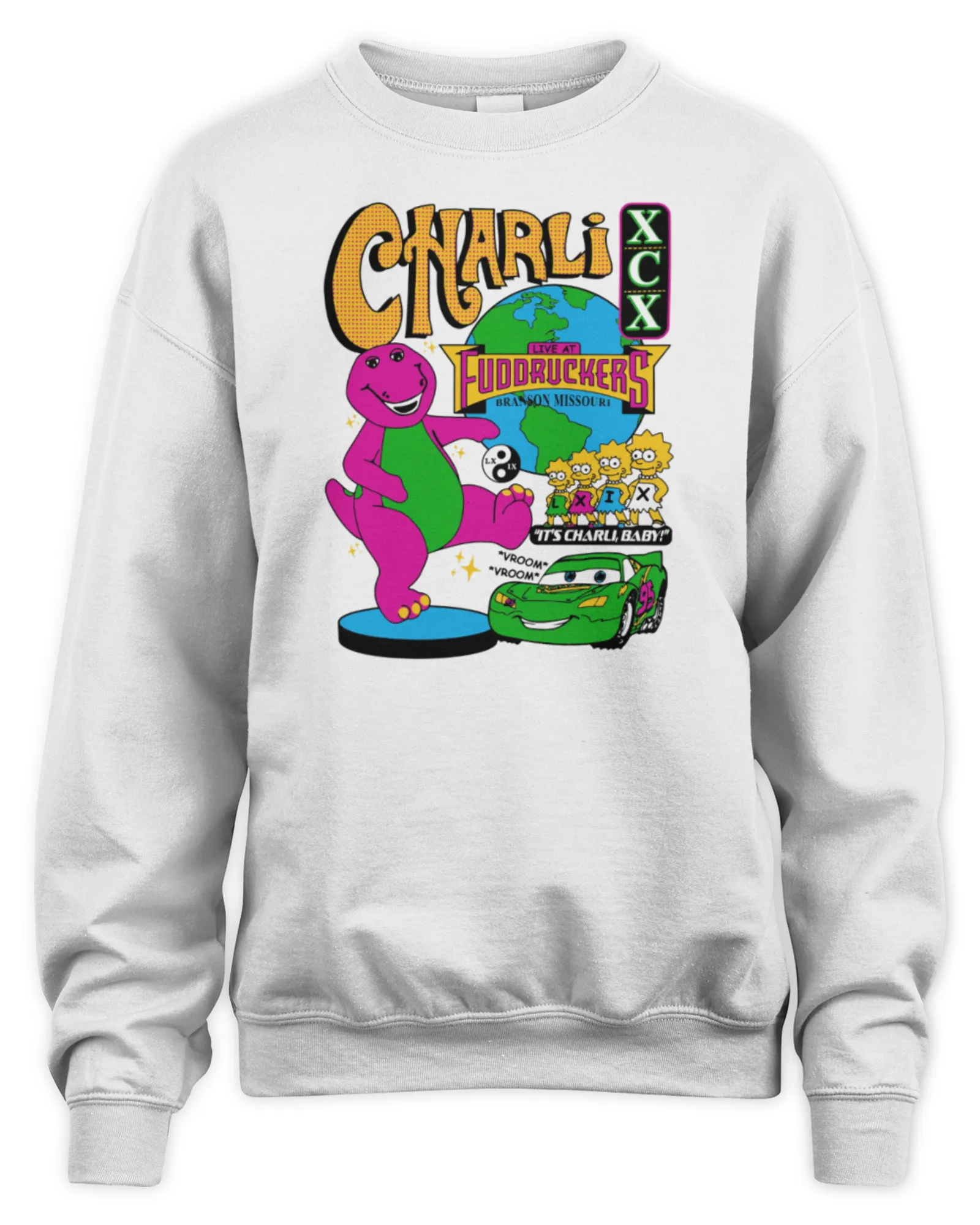 Sweatshirt Official LXIX Apparel Charli Xcx Barney, Premium Sweaer