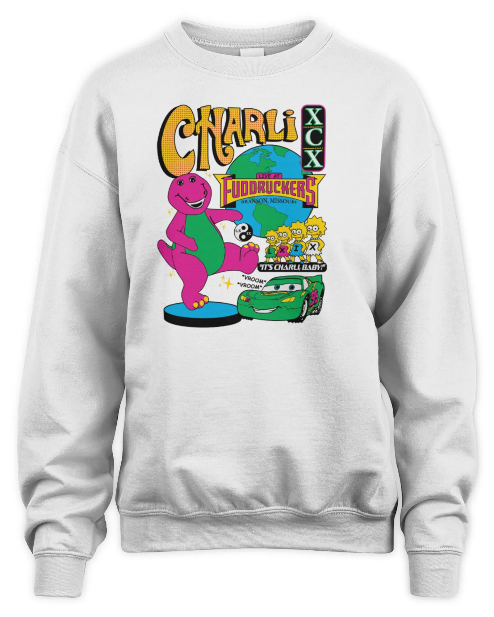 Sweatshirt Charli Xcx Live At Fuddruckers Lxixapparel, Premium Sweaer