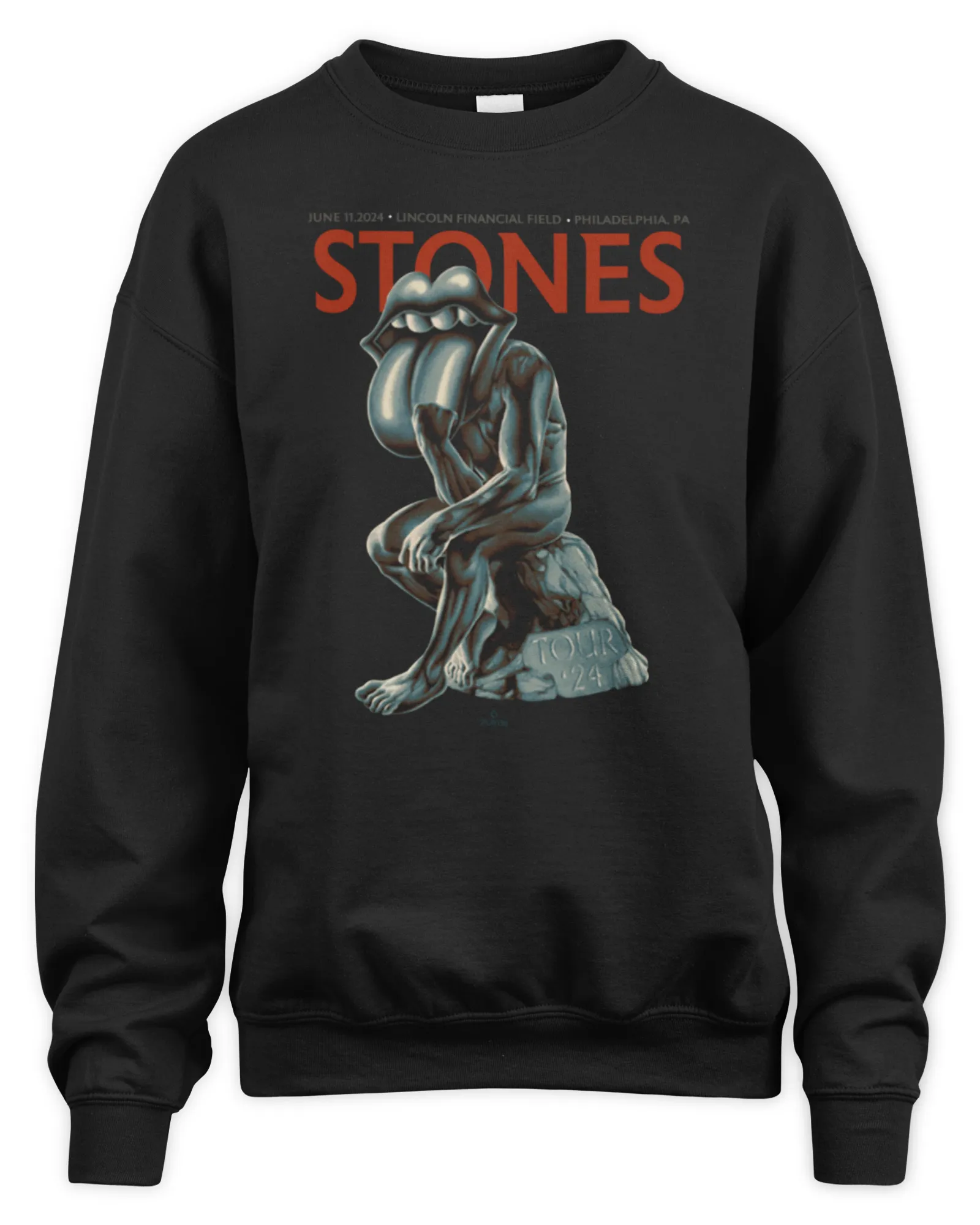 Sweatshirt The Rolling Stones Merch Philadelphia, Pa 2024, Premium Sweaer