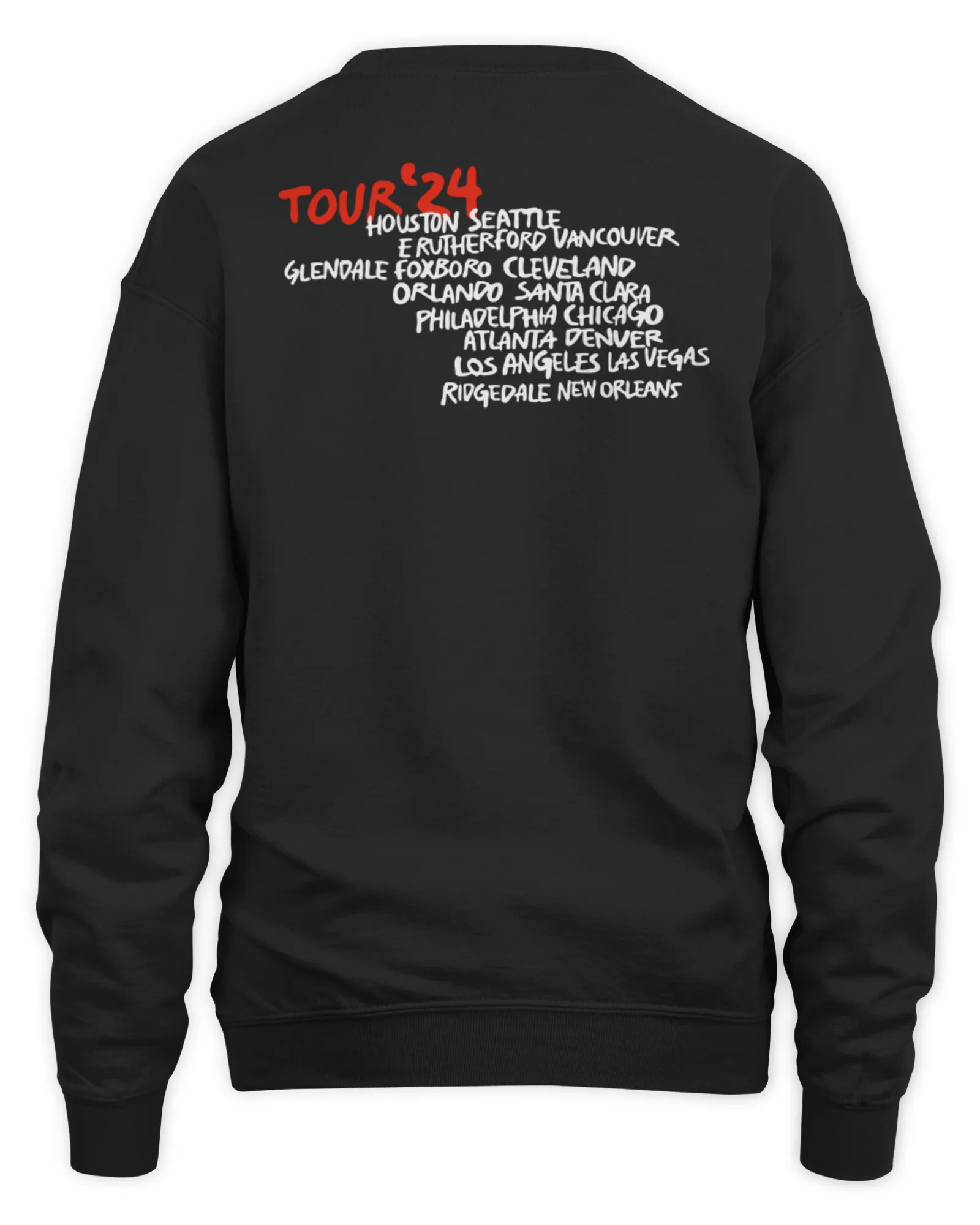 Sweatshirt Hackney Diamonds Tour Dateback The Rolling Stones, Premium Sweaer