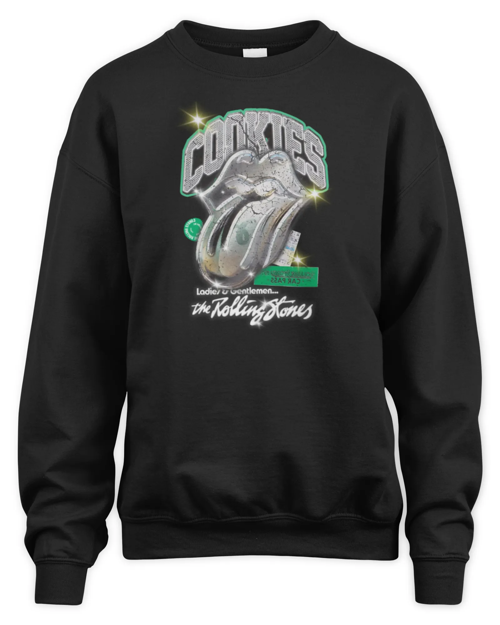 Sweatshirt The Rolling Stones Merch Store The Rolling Stones x Cookies Car Pass, Premium Sweaer