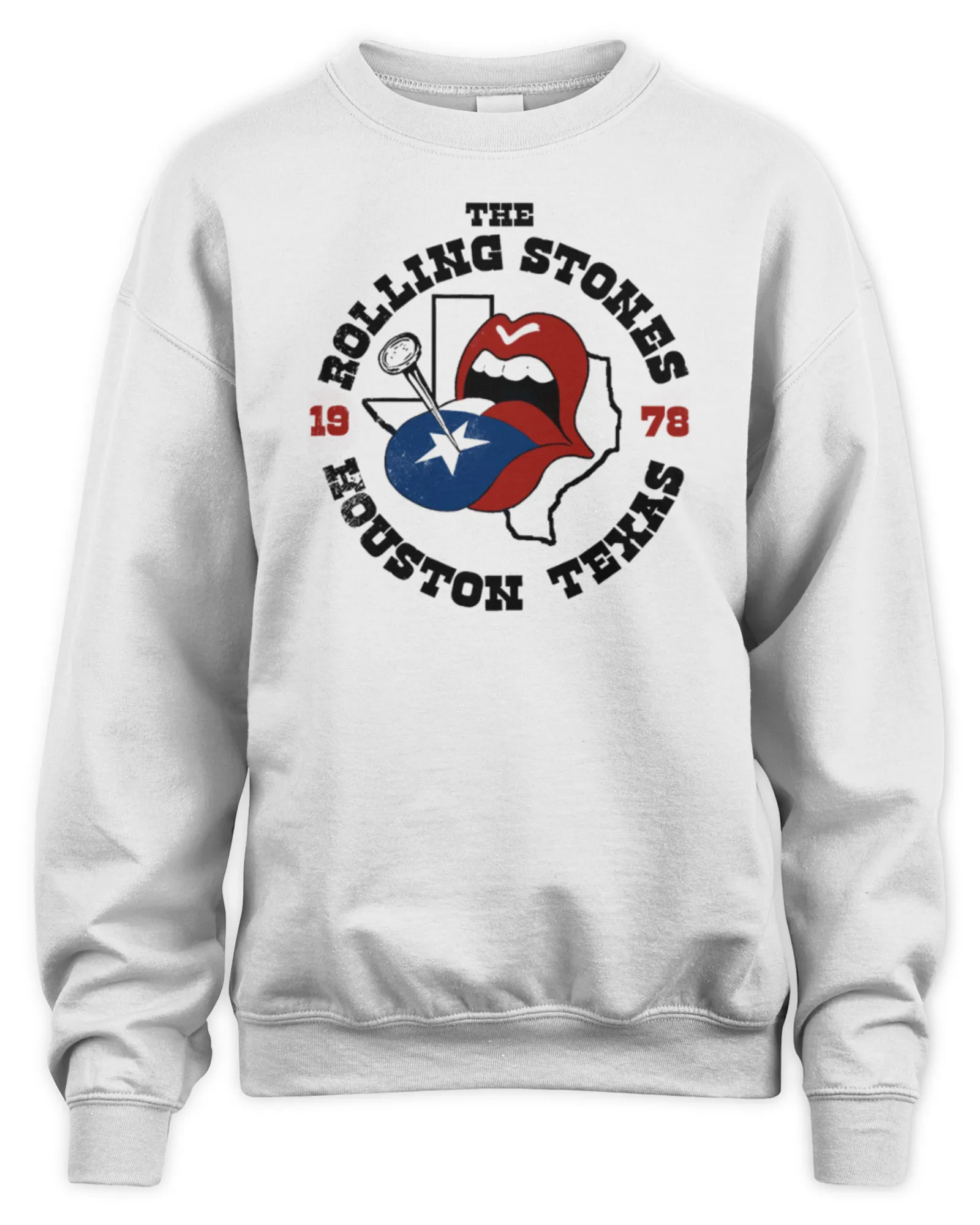 Sweatshirt The Rolling Stones Merch Houston 1978 Show, Premium Sweaer