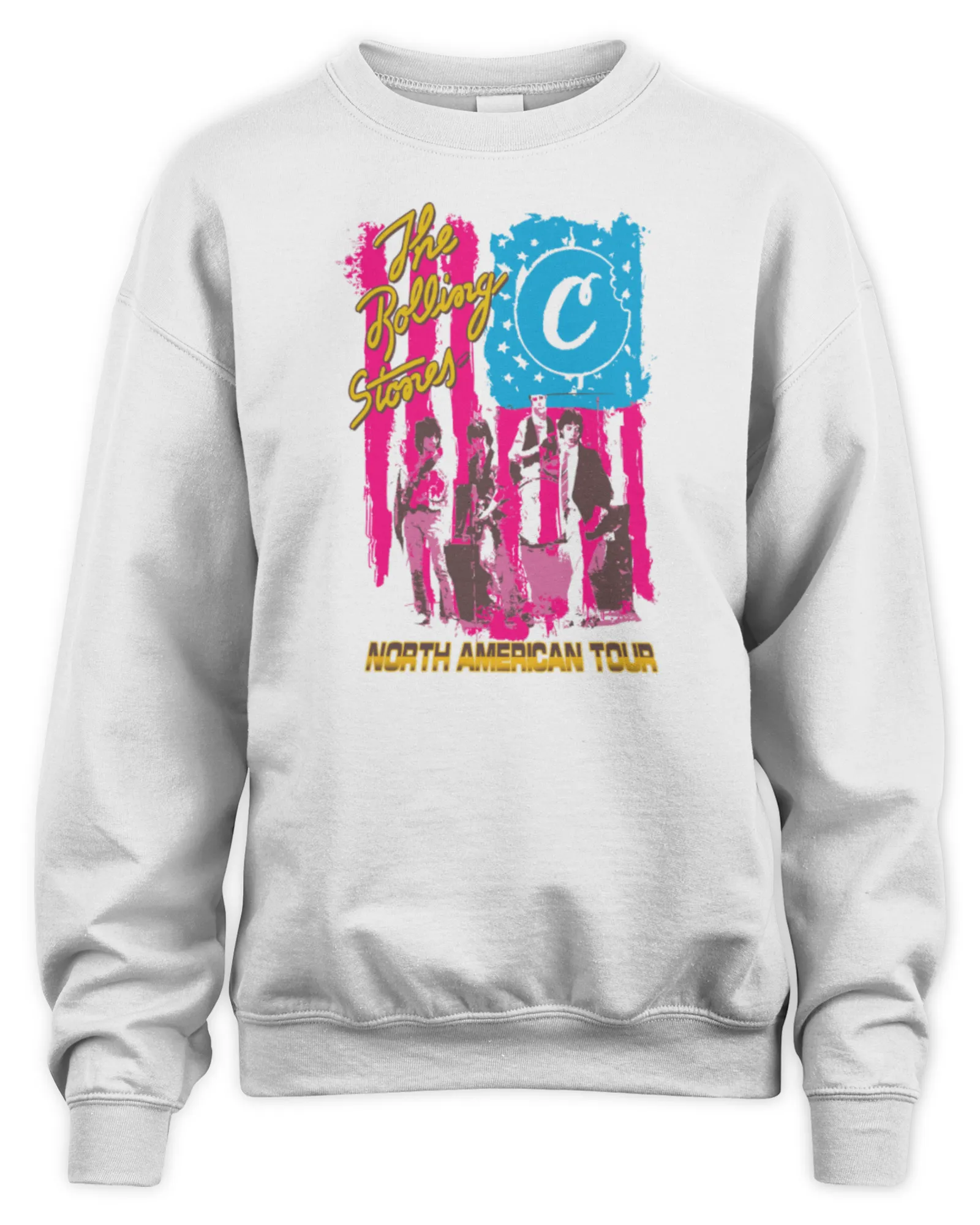 Sweatshirt The Rolling Stones Merch Store The Rolling Stones x Cookies Flag, Premium Sweaer