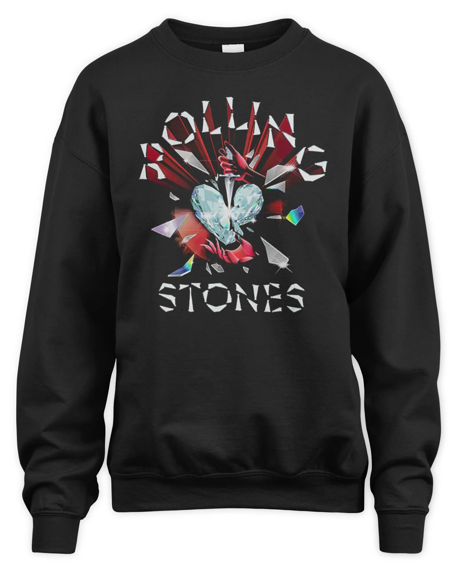 Sweatshirt The Rolling Stones Merch Hackney Diamonds Album, Premium Sweaer