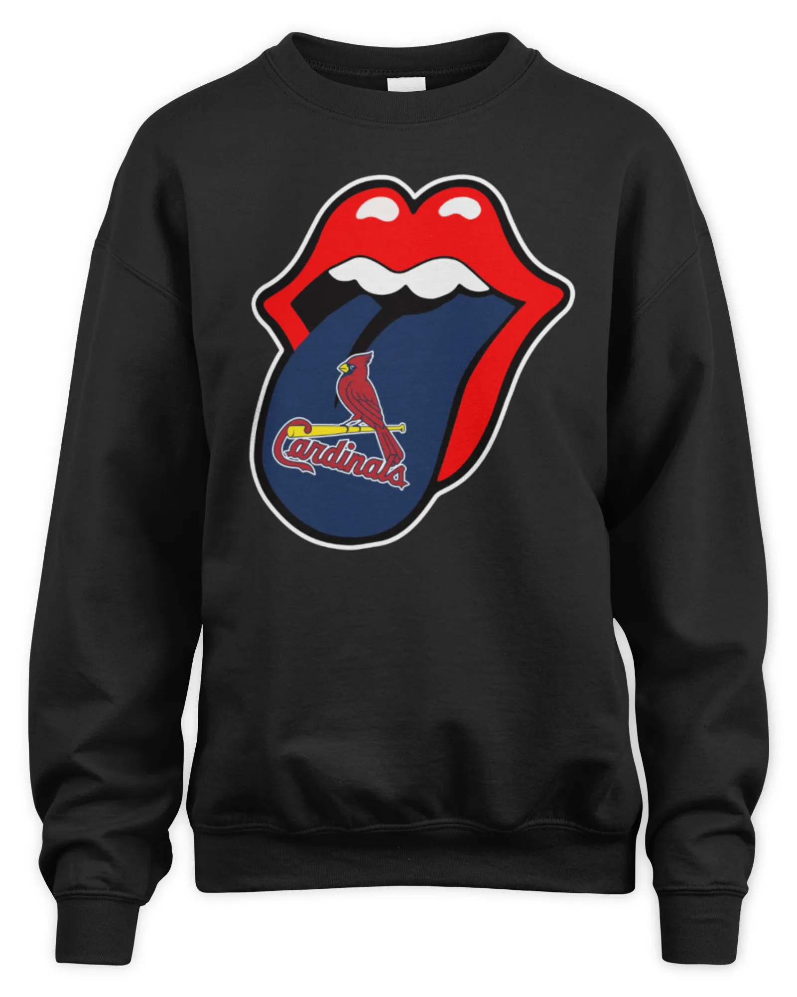 Sweatshirt St Louis Cardinals The Rolling Stones Logo, Premium Sweaer