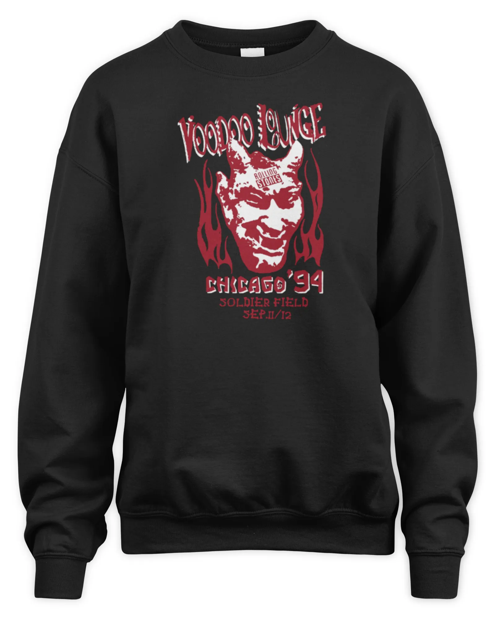 Sweatshirt The Rolling Stones Merch Chicago 1994 Shows, Premium Sweaer