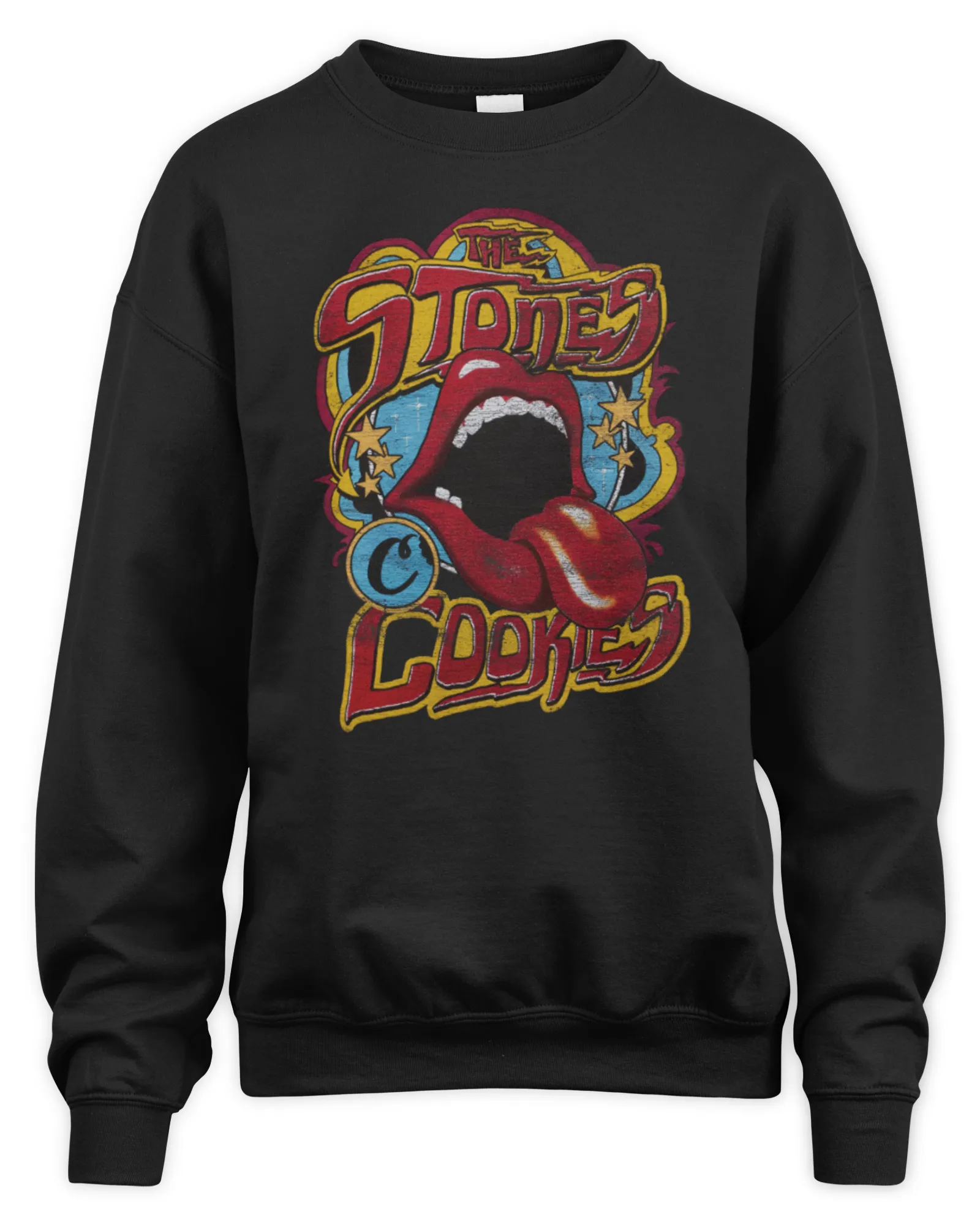 Sweatshirt The Rolling Stones Cookies 2024 New, Premium Sweaer