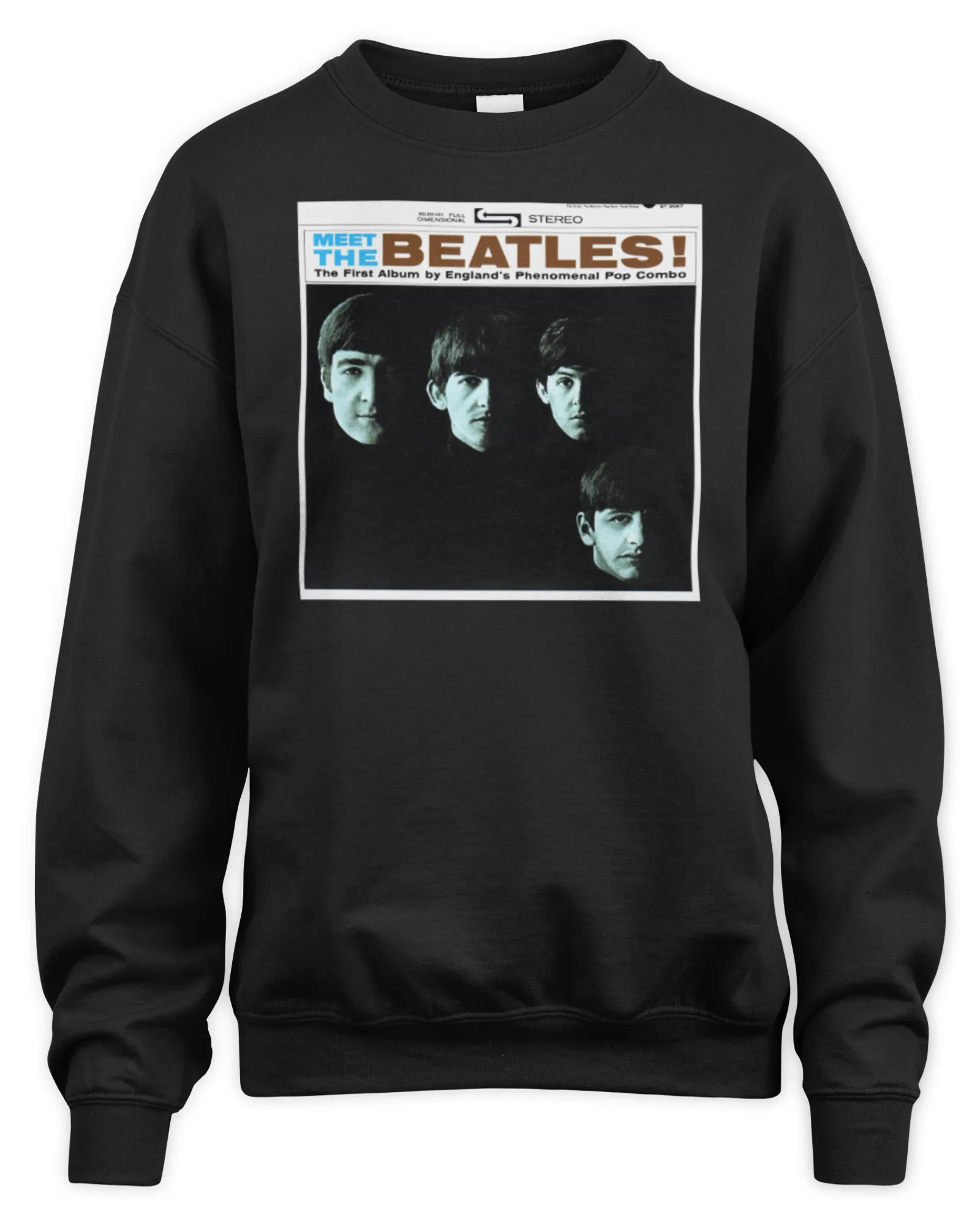 Sweatshirt The Beatles Merch Store Meet The Beatles Album Cover, Premium Sweaer