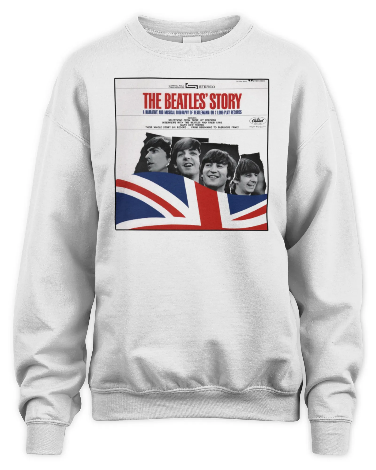 Sweatshirt The Beatles Merch Store The Beatles' Story Album Cover, Premium Sweaer