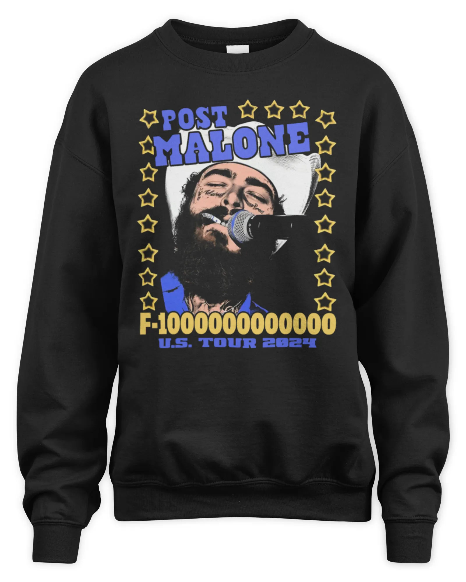 Sweatshirt Post Malone Merch F-1 Trillion Tour Star T-, Premium Sweaer