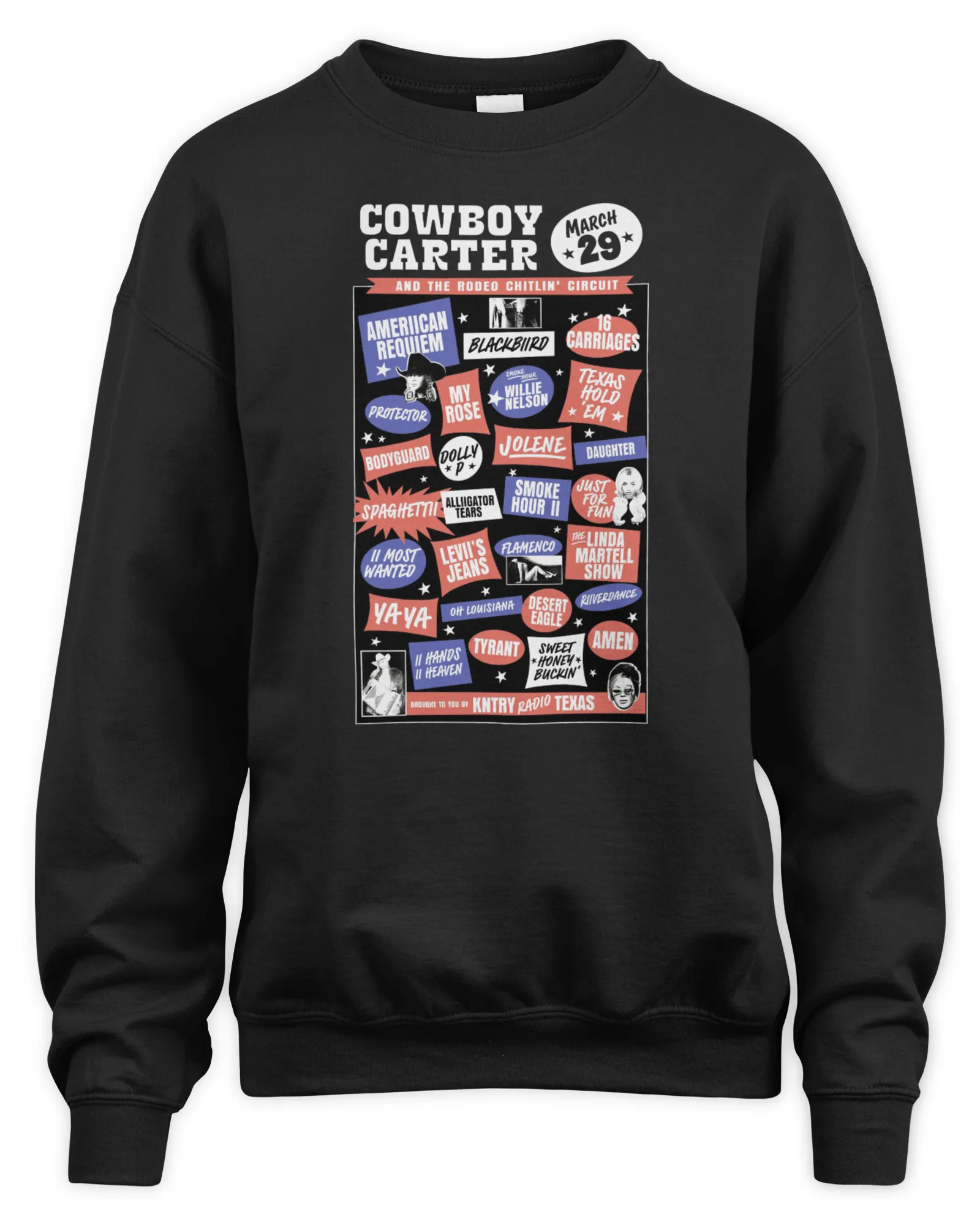 Sweatshirt Beyonce Merch March 29 Cowboy Carter And The Rodeo Chitlin' Circuit 2024, Premium Sweaer