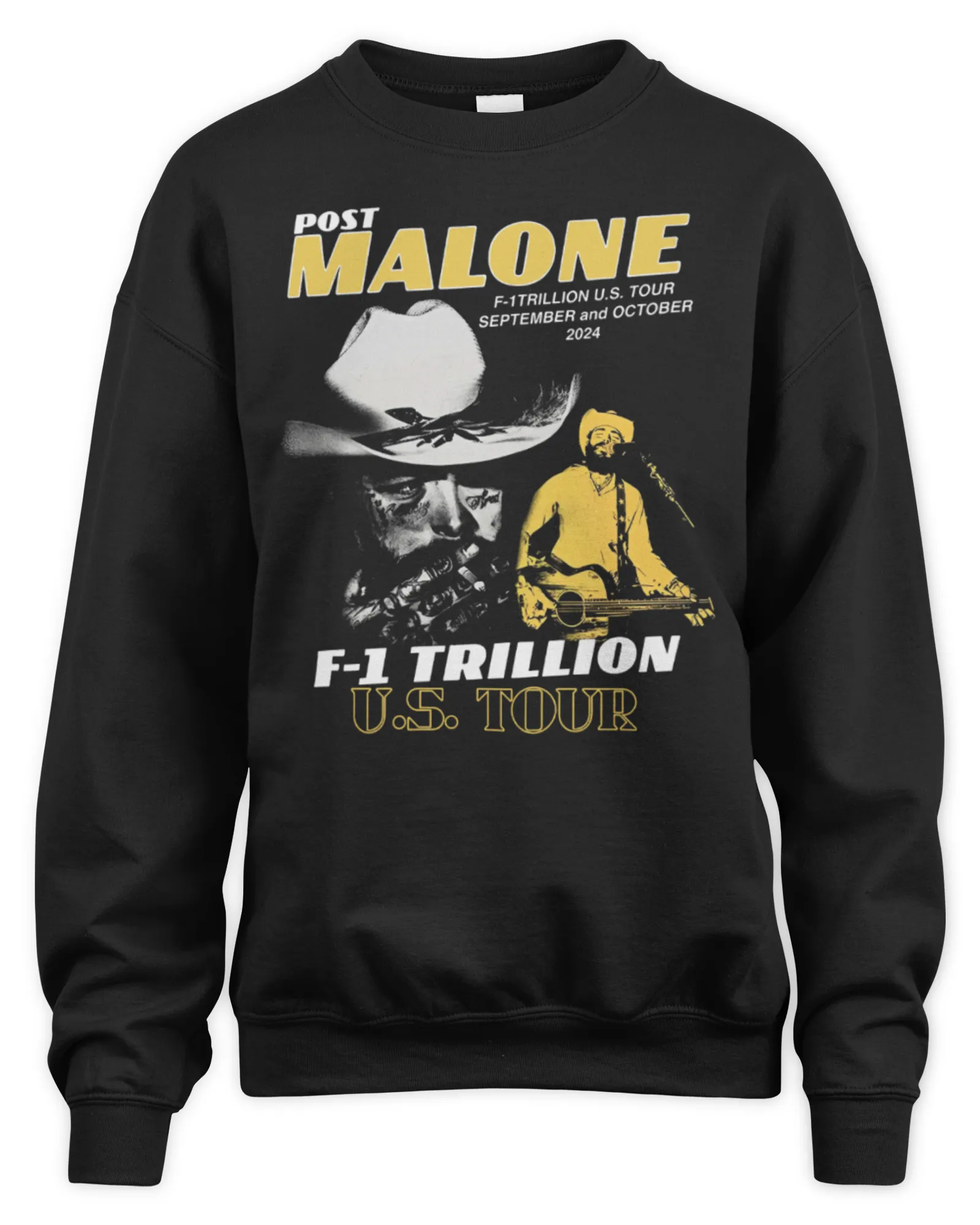 Sweatshirt Post Malone Merch F-1 Trillion US Tour, Premium Sweaer