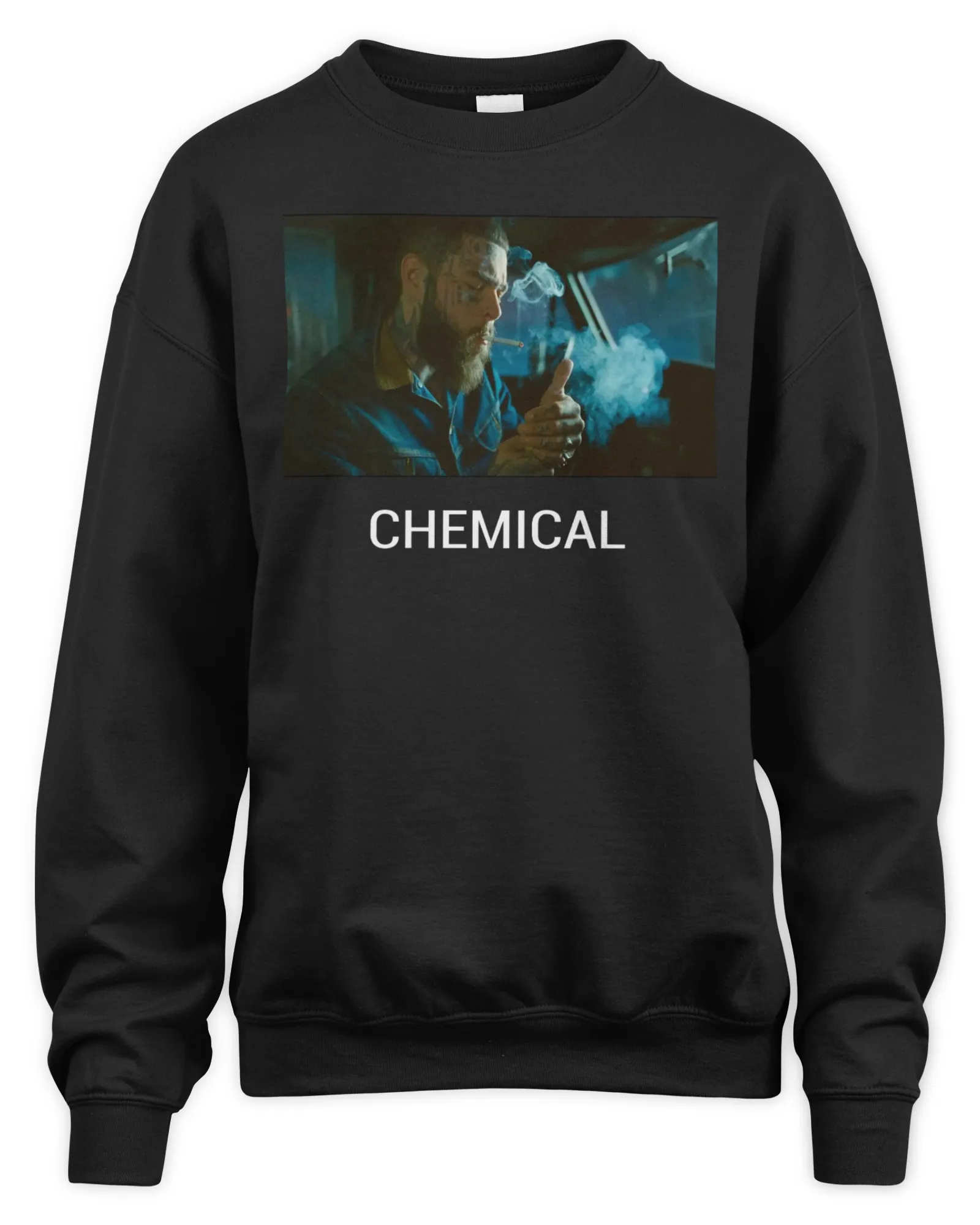 Sweatshirt Post Malone Merch Official Chemical, Premium Sweaer