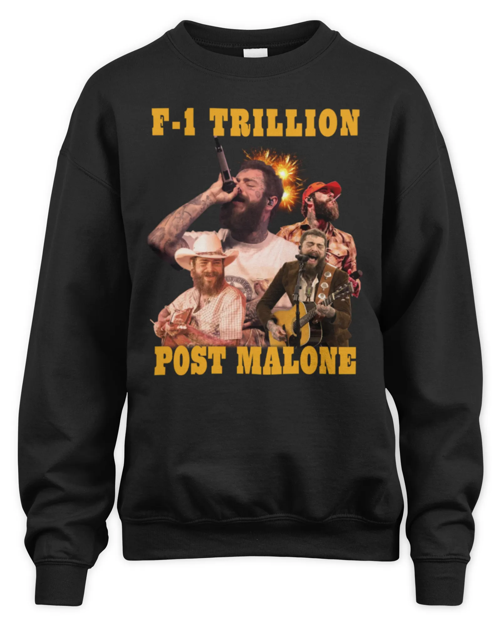 Sweatshirt Post Malone Merch The New Album Of 2024 F-1 Trillion, Premium Sweaer