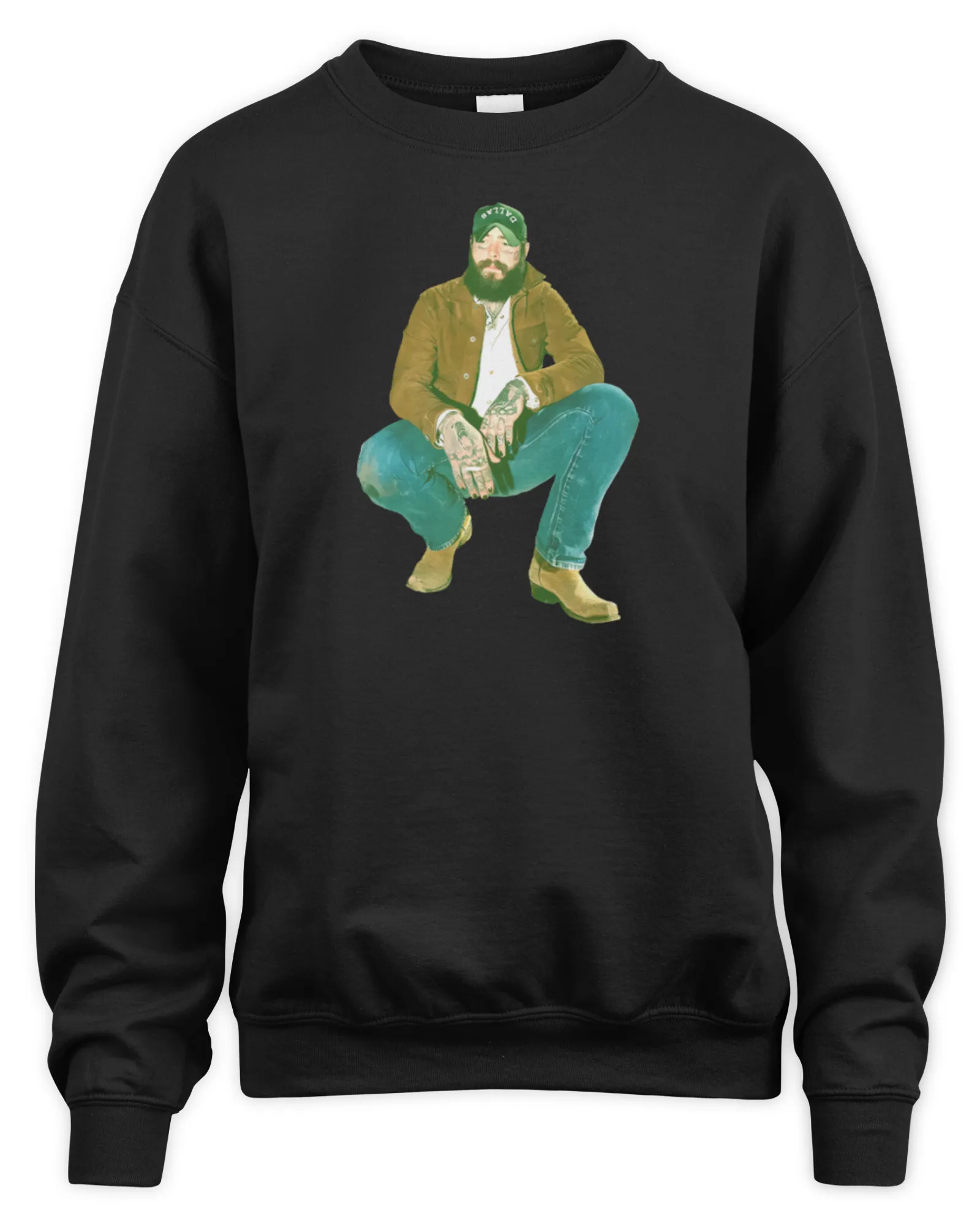 Sweatshirt Post Malone Official Merch Post Photo, Premium Sweaer