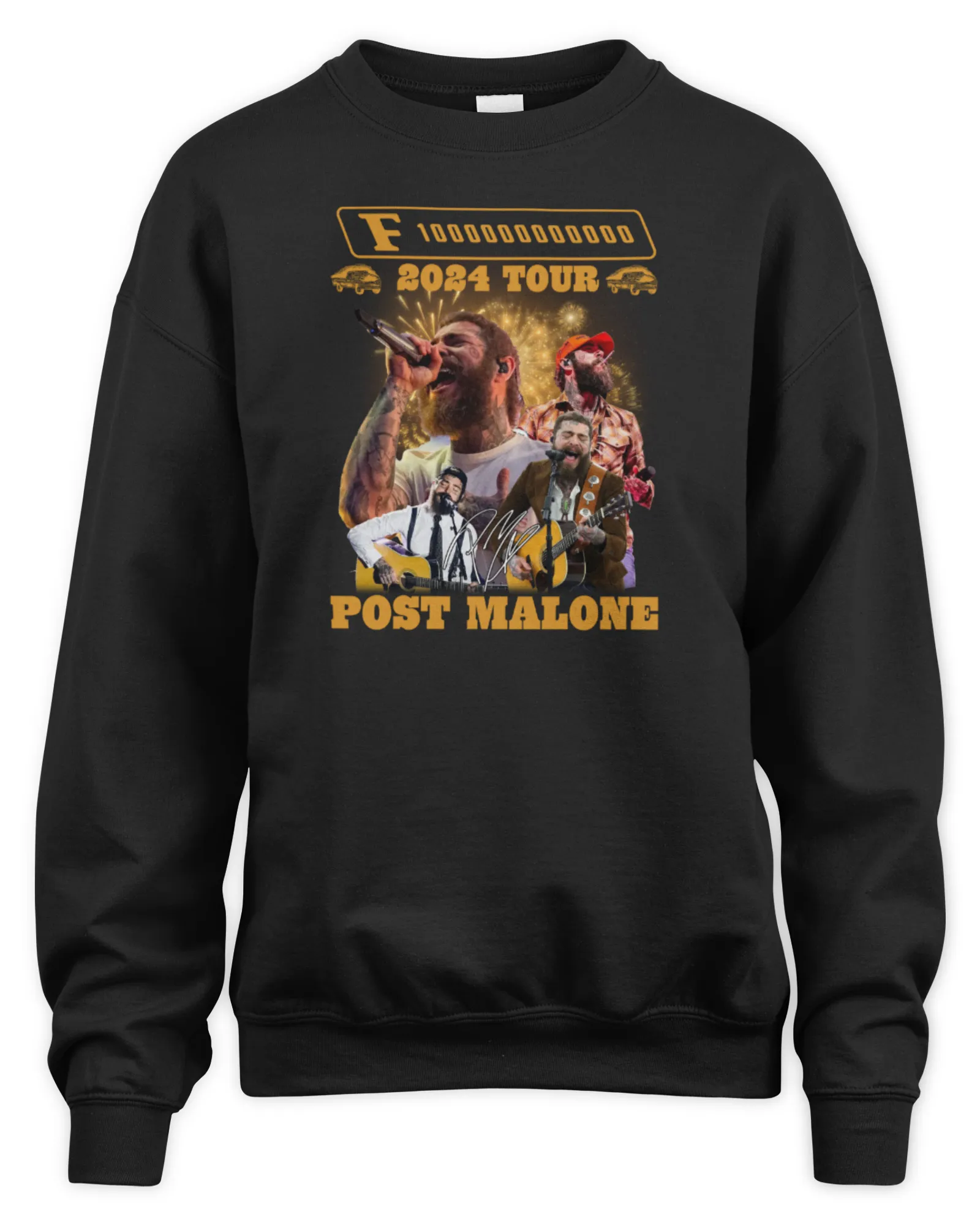 Sweatshirt Post Malone F1 Trillion Tour Merch Post Malone 2024 Tour, Premium Sweaer