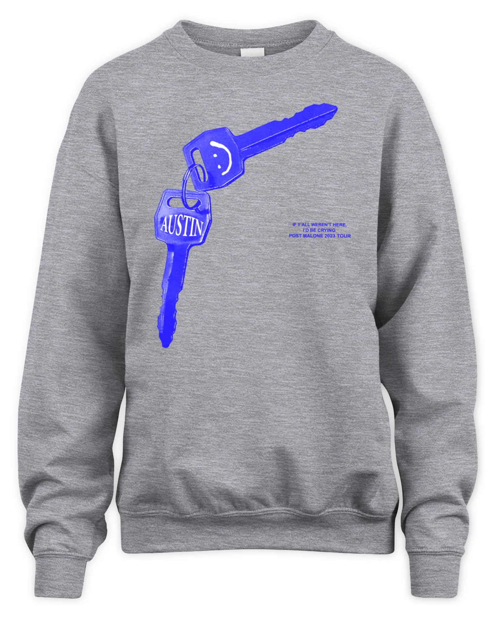 Sweatshirt Austin Post Malone Merch Keys Tour, Premium Sweaer