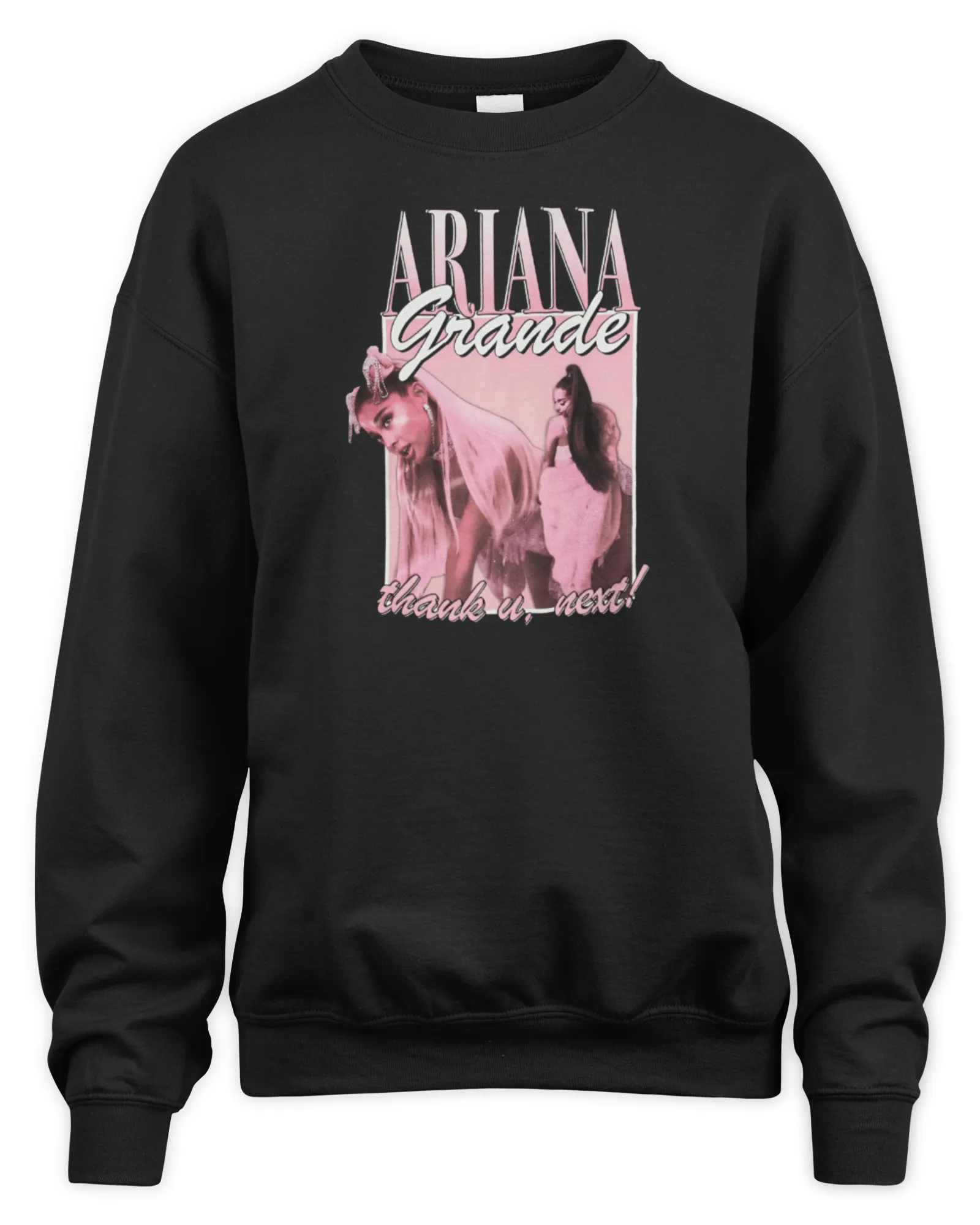 Sweatshirt Ariana Grande Store Merch Thank U Next Homage, Premium Sweaer