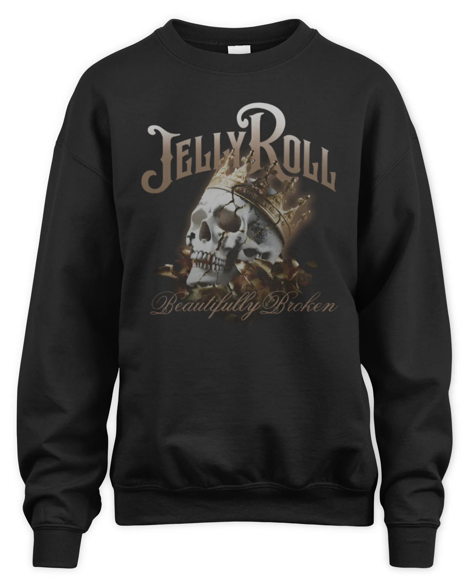 Sweatshirt Official Jelly Roll Beautifully Broken, Premium Sweaer
