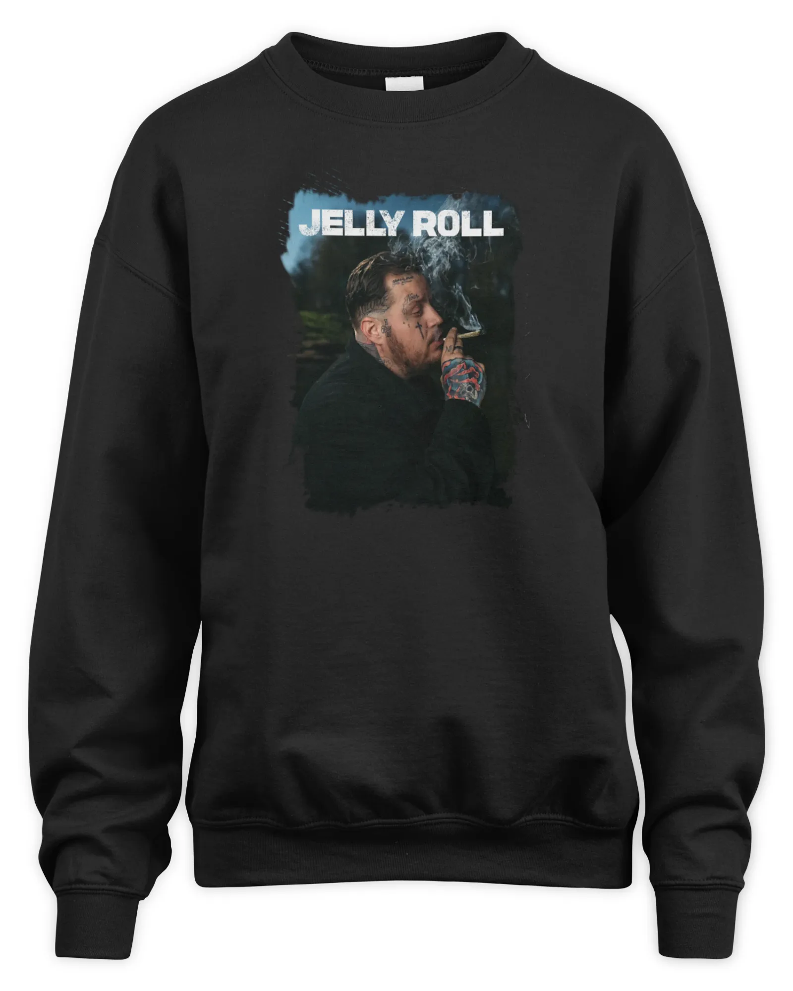 Sweatshirt Jelly Roll Merch Jelly Roll Smokin, Premium Sweaer
