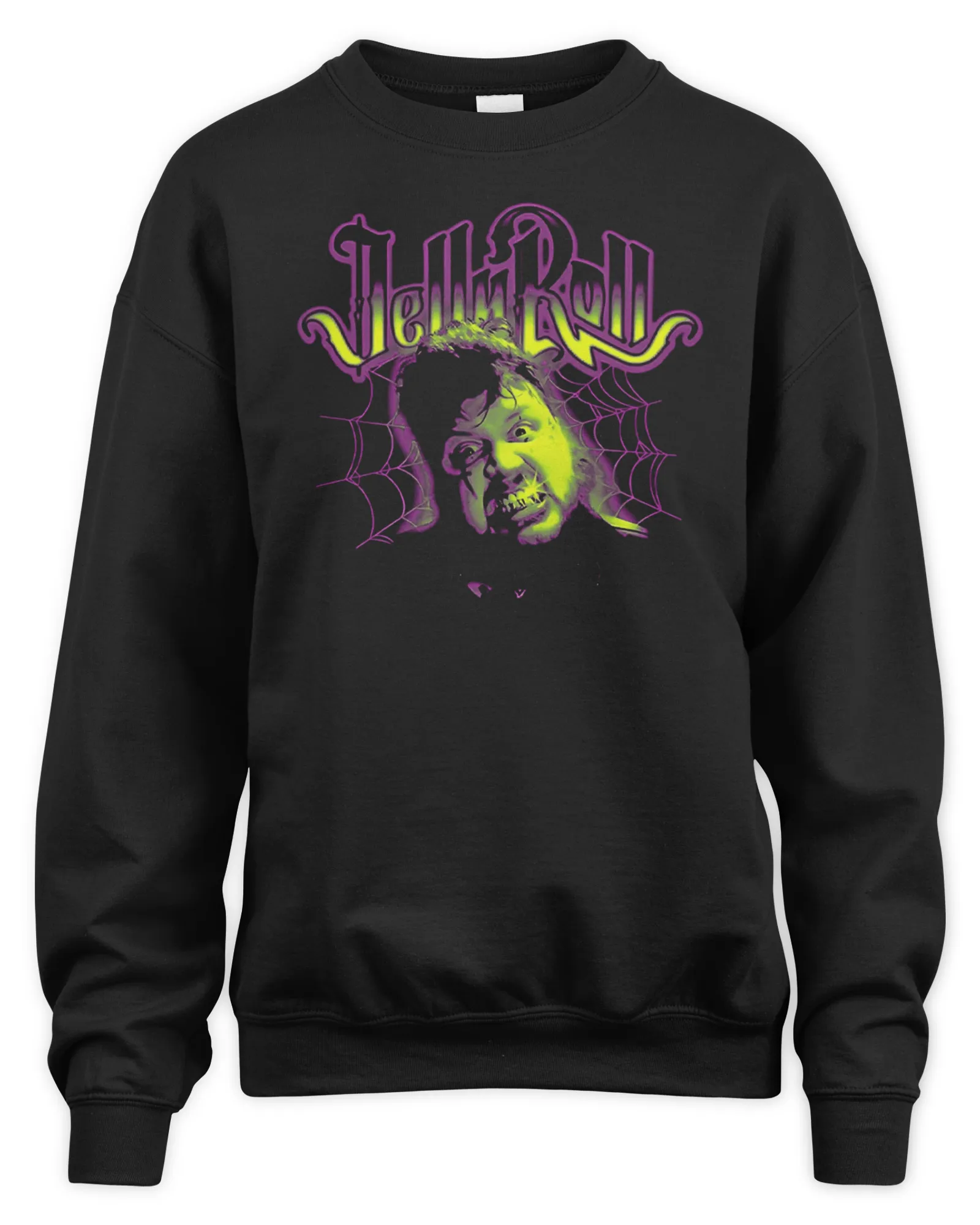Sweatshirt Jelly Roll Merch Spiderweb, Premium Sweaer