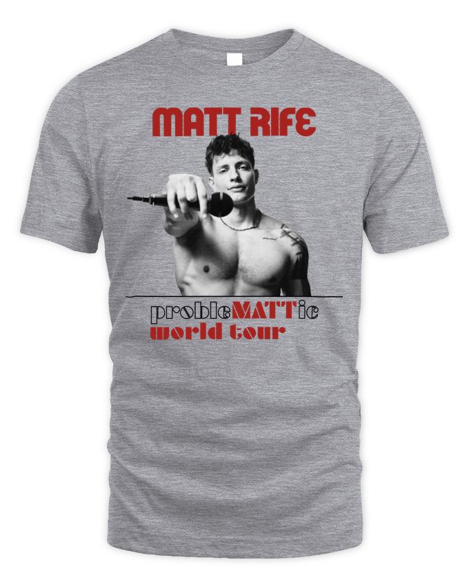Matt Rife Merchandise Problemattic World Tour Shirt – Unisex Standard T-Shirt