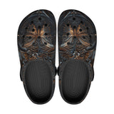 Gothic Butterfly Rusty Metal Crocs Classic Crocs