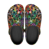 Vibrant Colors Crystal Flowers Crocs Classic Crocs