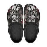 Gothic Skulls and Butterfly Art Crocs Classic Crocs