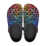 Vibrant Rainbow Dice Crocs Classic Crocs