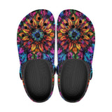 Rainbow Colored Flowers Crocs Classic Crocs