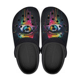 Colorful Eye with Rainbow Paint Dripping Crocs Classic Crocs