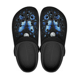Blue Butterfly with Roses Crocs Classic Crocs