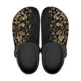 Side Flowers Golden Ornament Crocs Classic Crocs