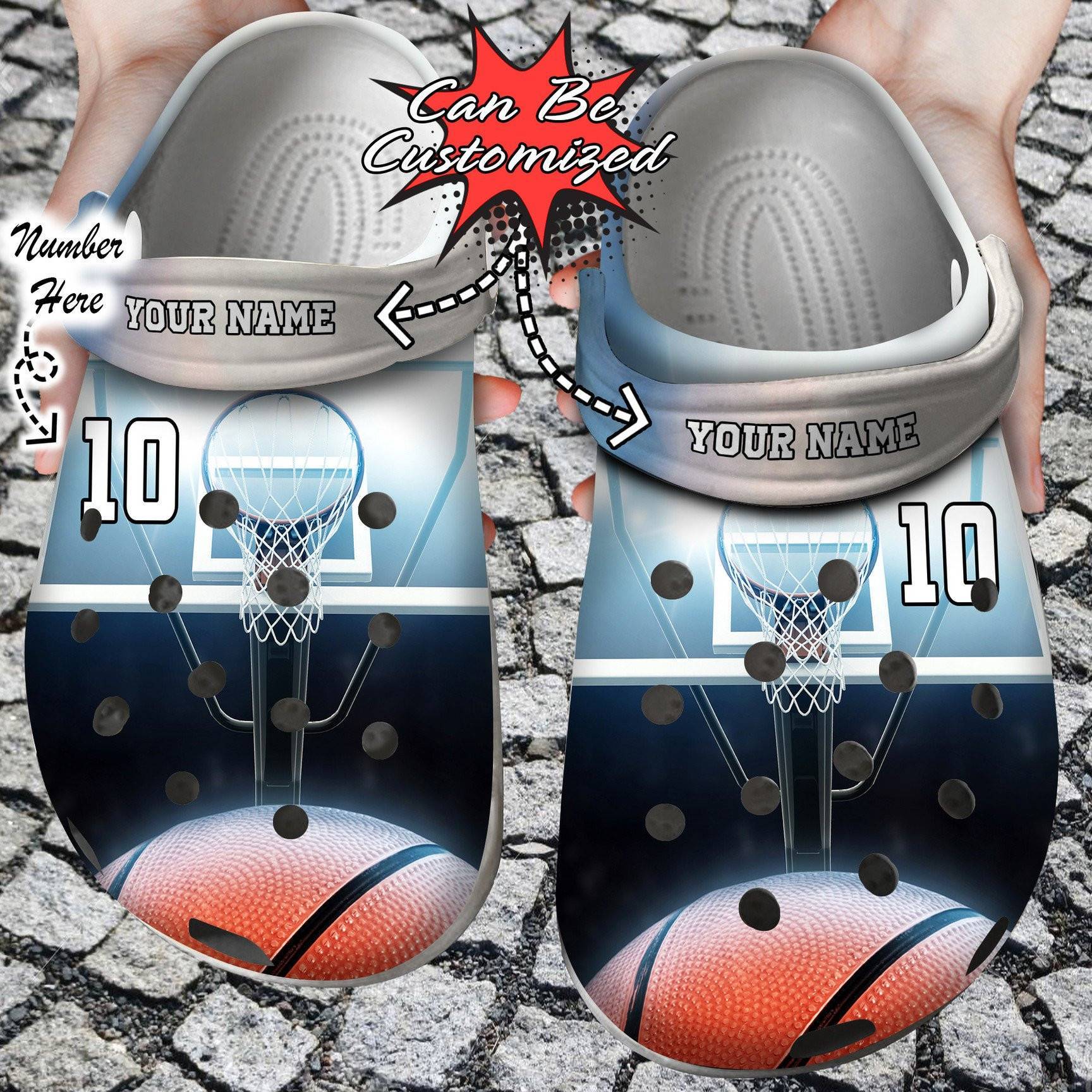 Personalized Basketball Lights Crocs Crocs