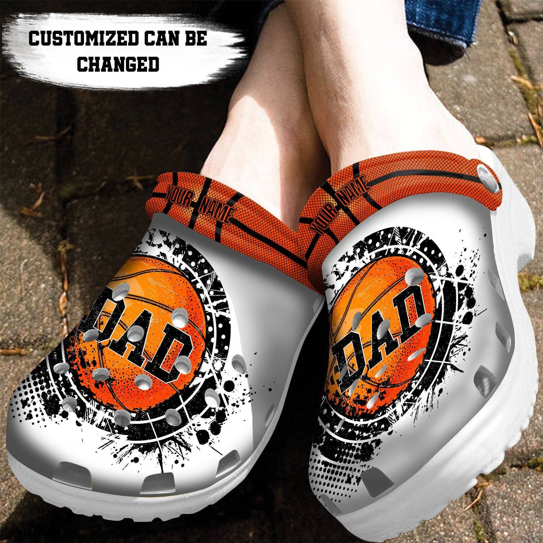 Personalized Basketball Dad Crocs Shoes Comfortable For Men Women