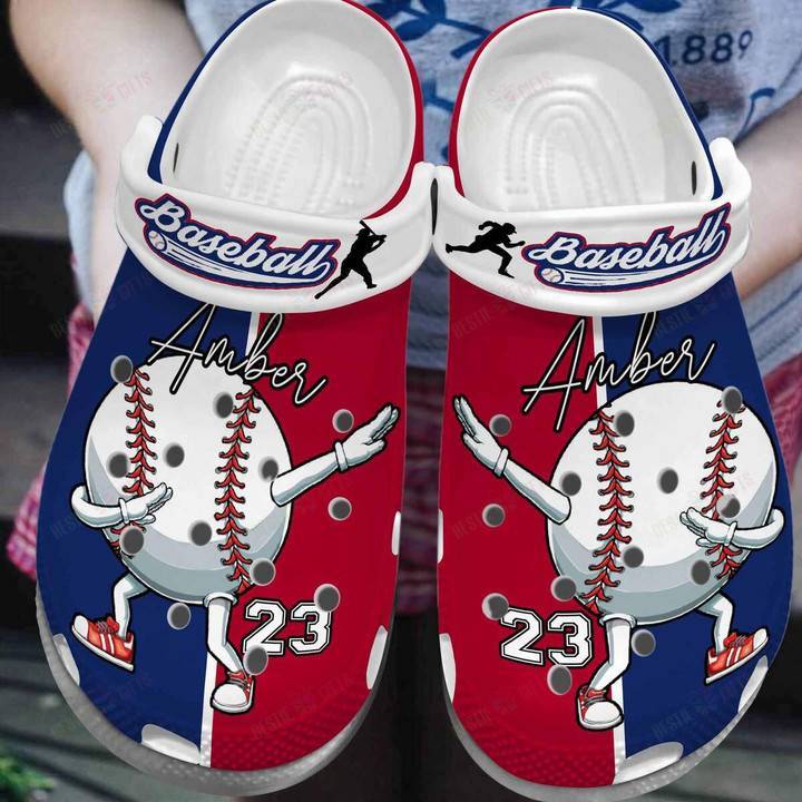 Personalized Baseball Ball Dabbing Cute Crocs Crocs