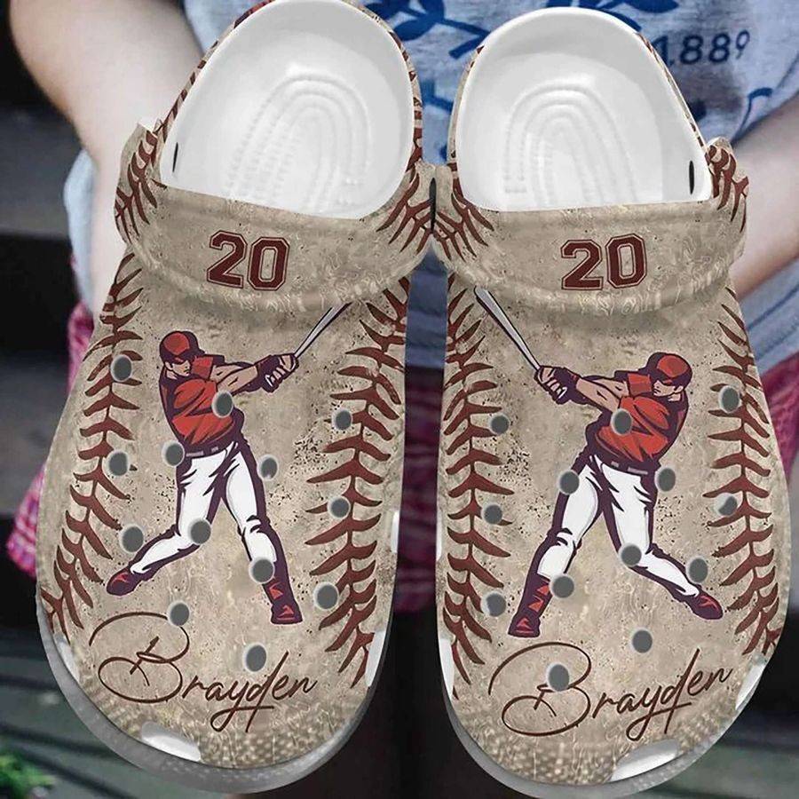 Personalized Baseball Crocs Shoes Comfortable For Men Women