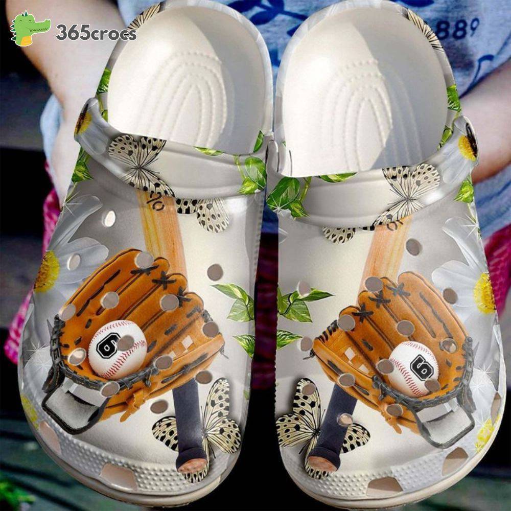 Butterfly Baseball Equipment Crocs Crocs
