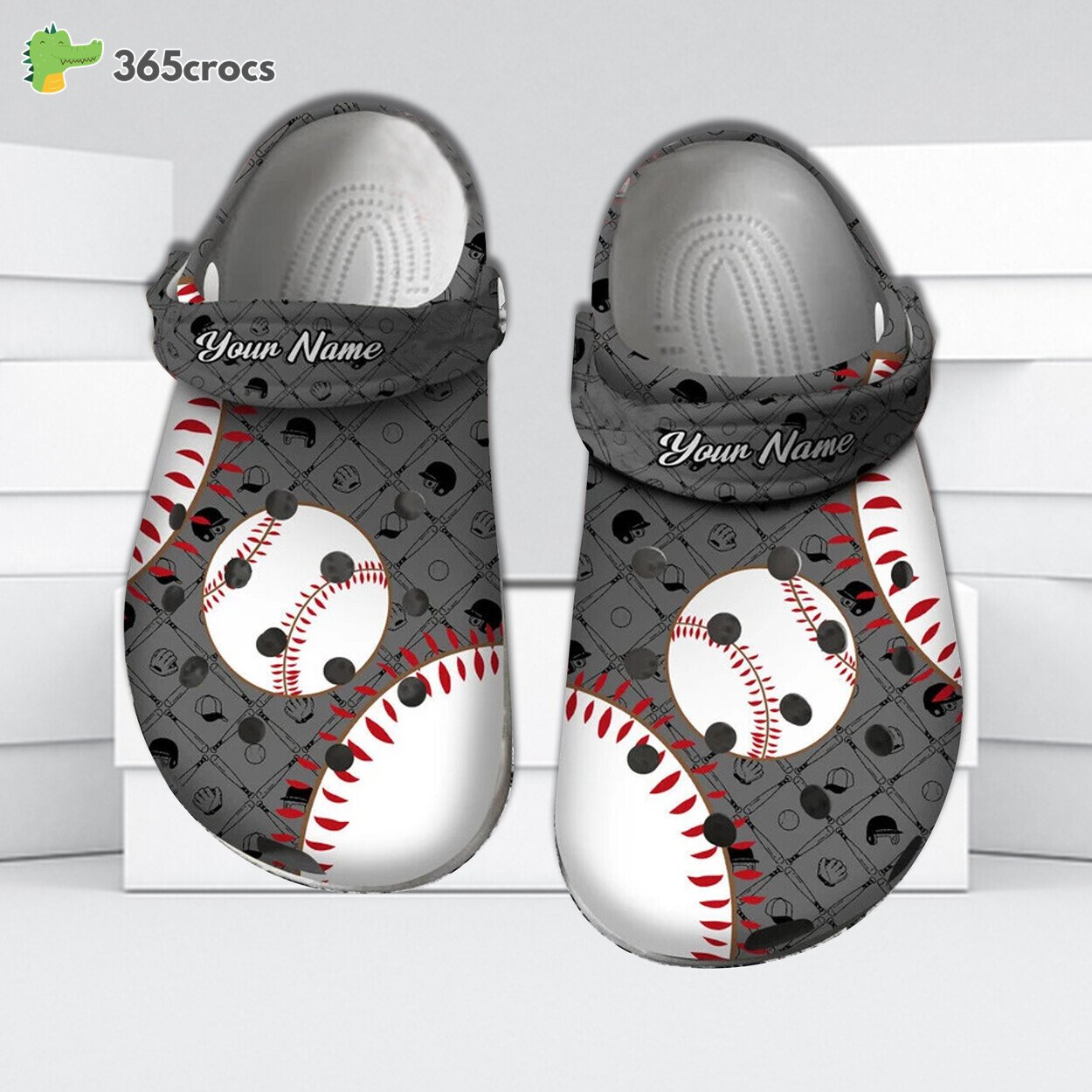 Sport Personalized Baseball Pattern Crocs Crocs